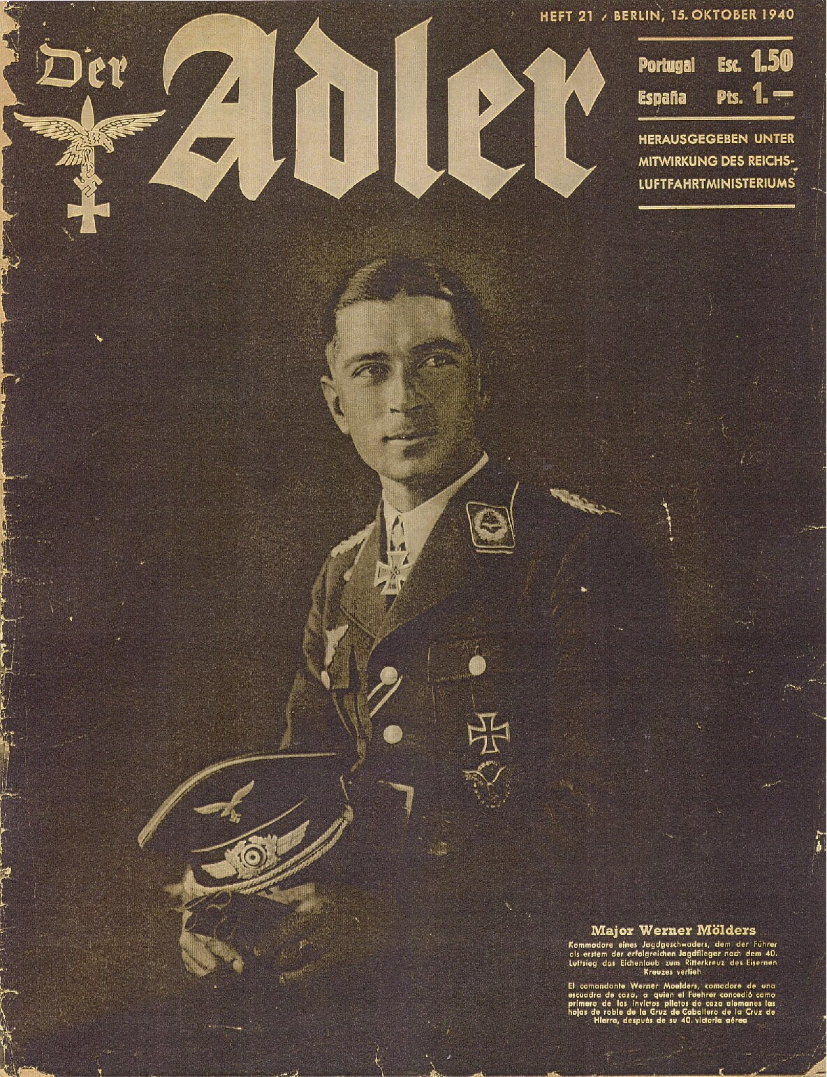 Der Adler - 1940 - Heft 21 (DE und ES, 32 S., Scan)