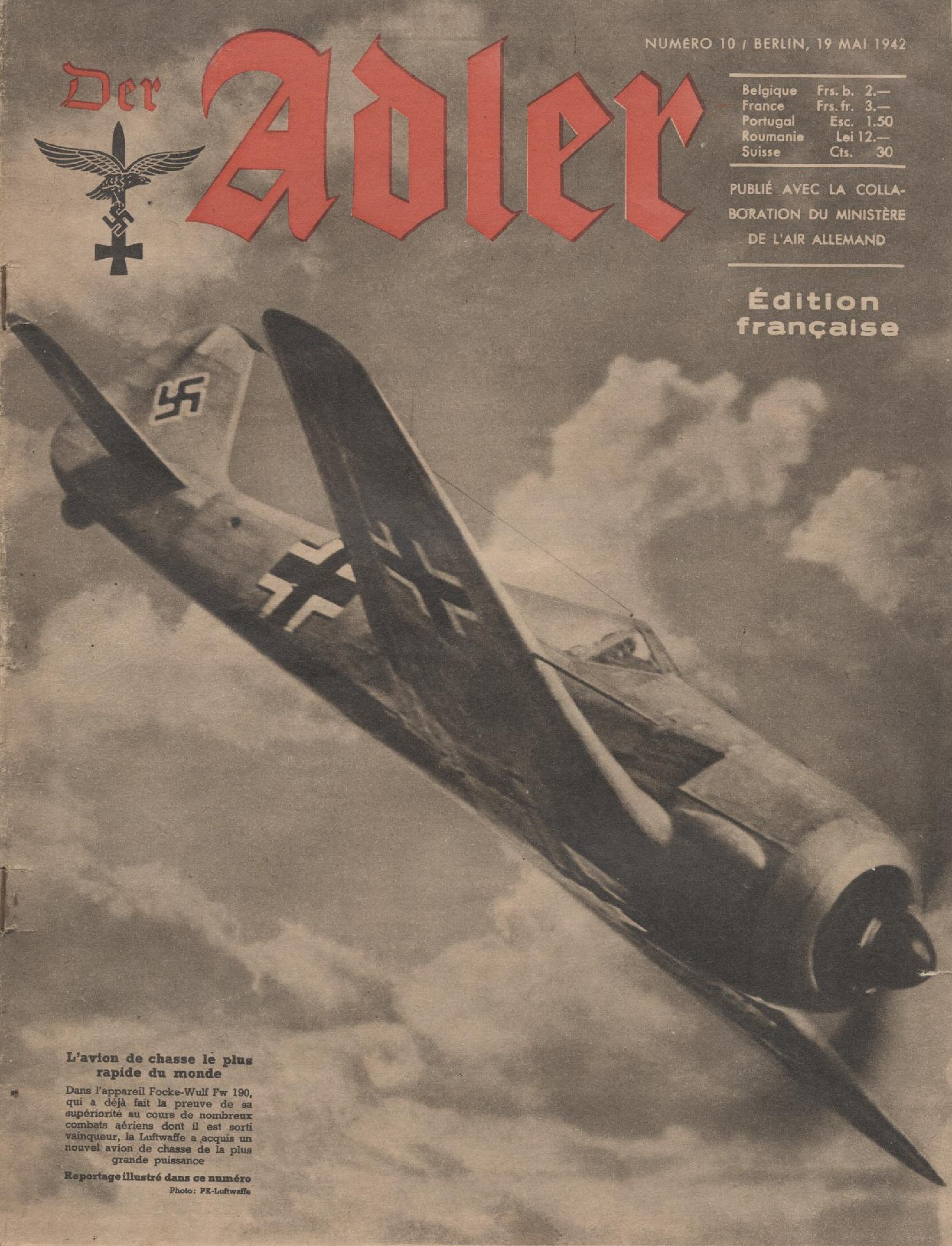 Der Adler - 1942 - Heft 10 (FR, 32 S., Scan)