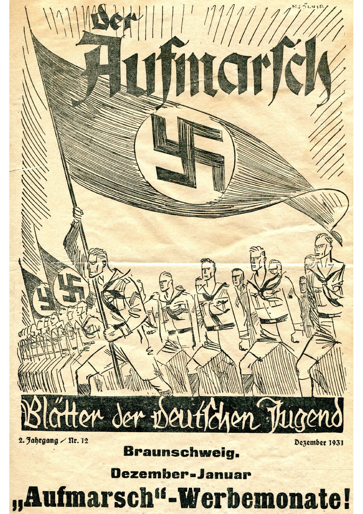 Der Aufmarsch 1931 Nr. 12 (12 S., Scan, Fraktur)
