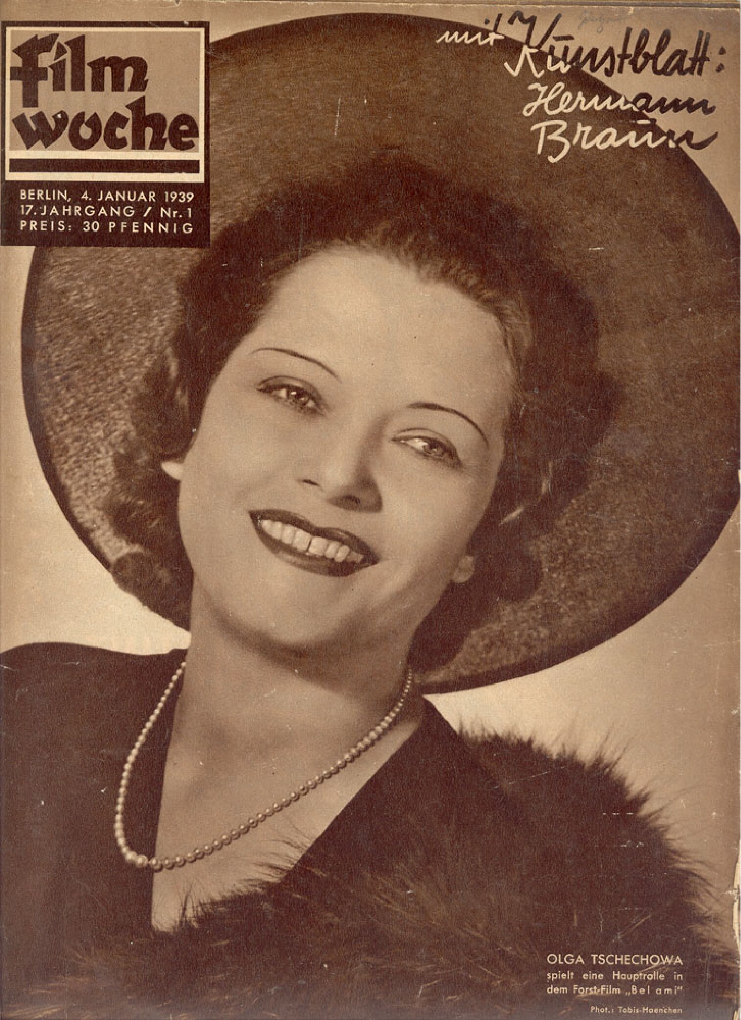 Filmwoche - 1939 - 17. Jahrgang Nr. 01 (32 S., Scan)