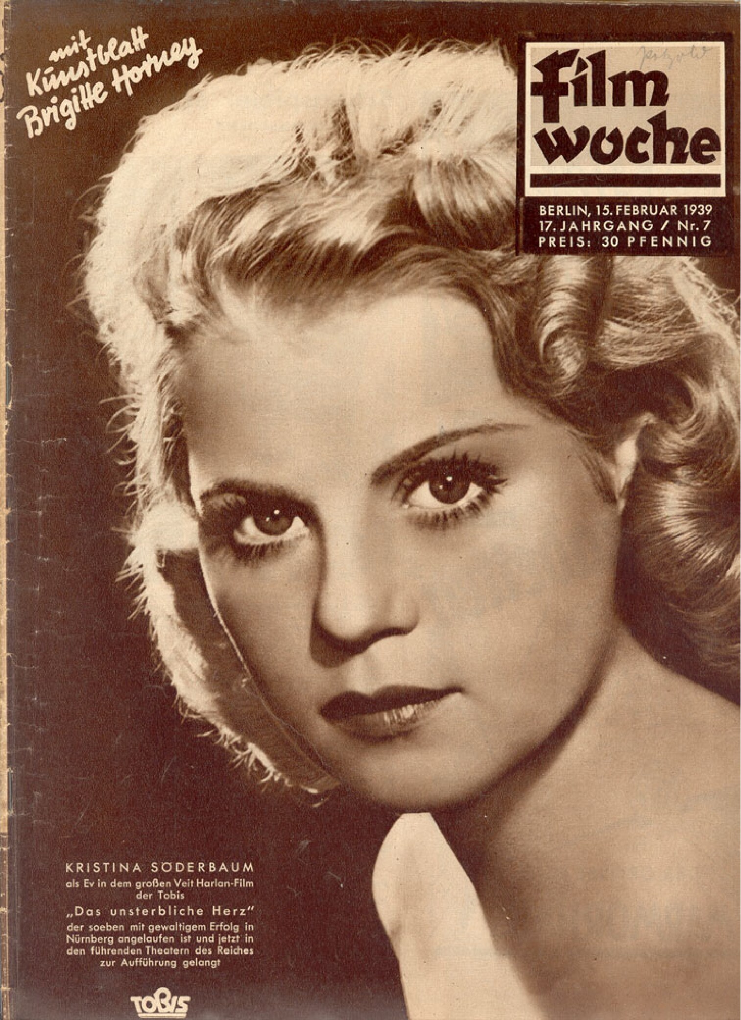 Filmwoche - 1939 - 17. Jahrgang Nr. 07 (32 S., Scan)