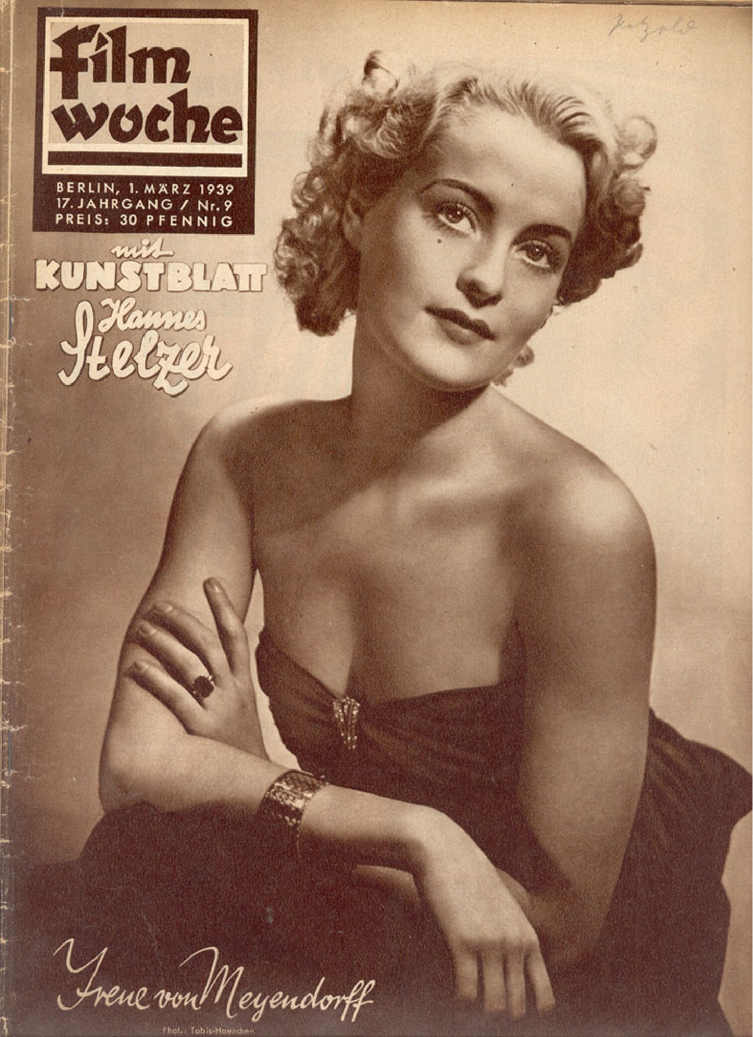 Filmwoche - 1939 - 17. Jahrgang Nr. 09 (32 S., Scan)