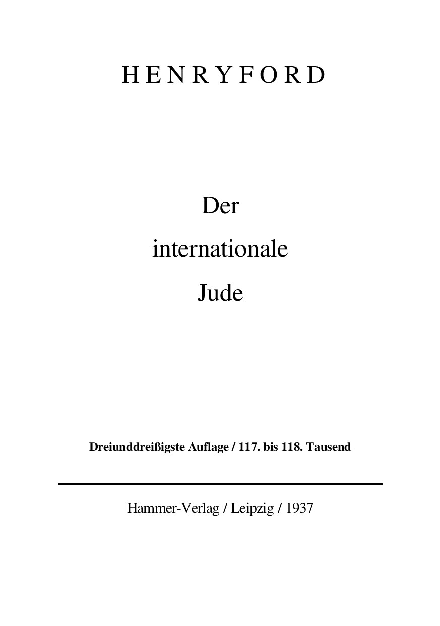 Der internationale Jude