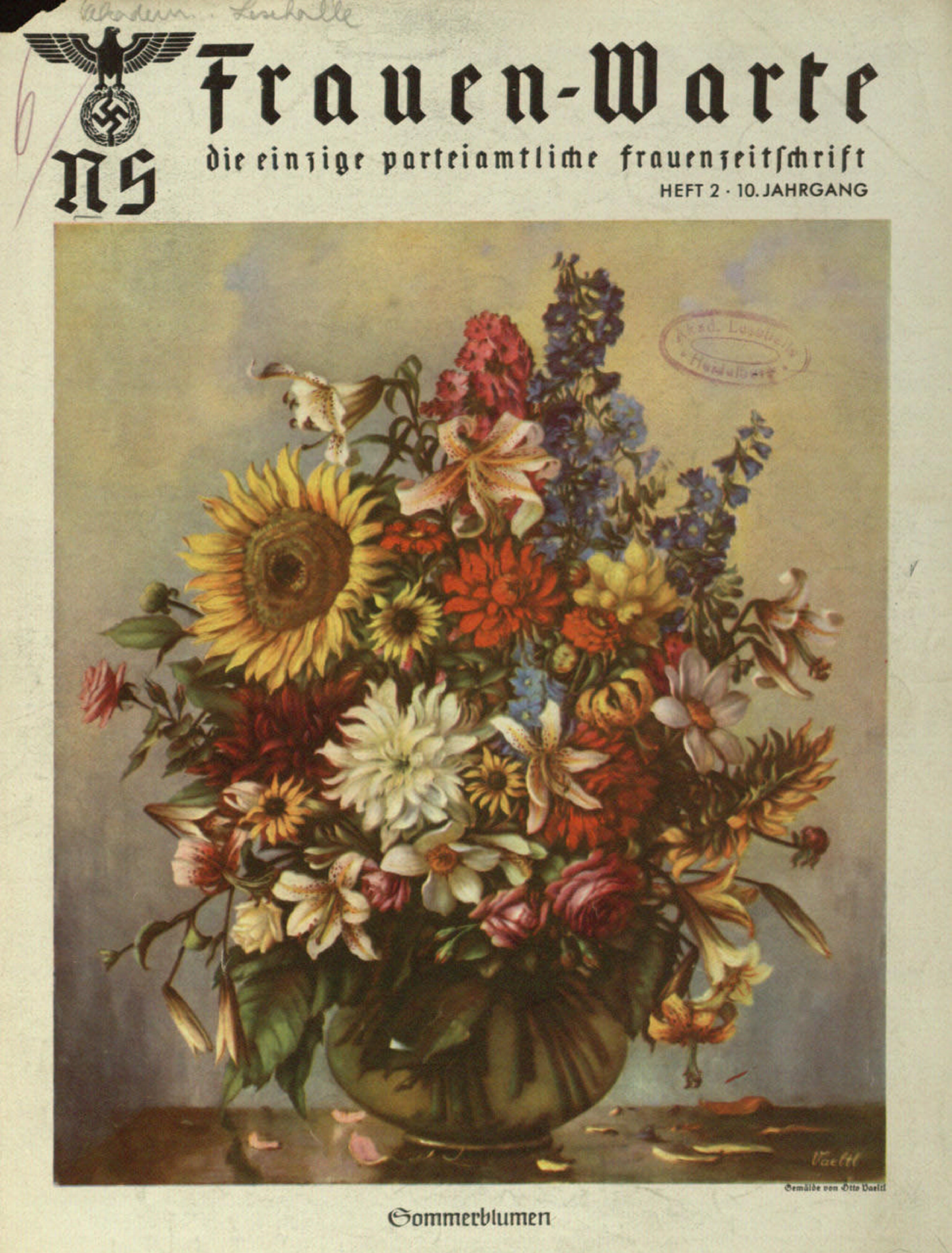 Frauen-Warte 10. Jahrgang Heft 02 (1941, 20 S., Scan, Fraktur)