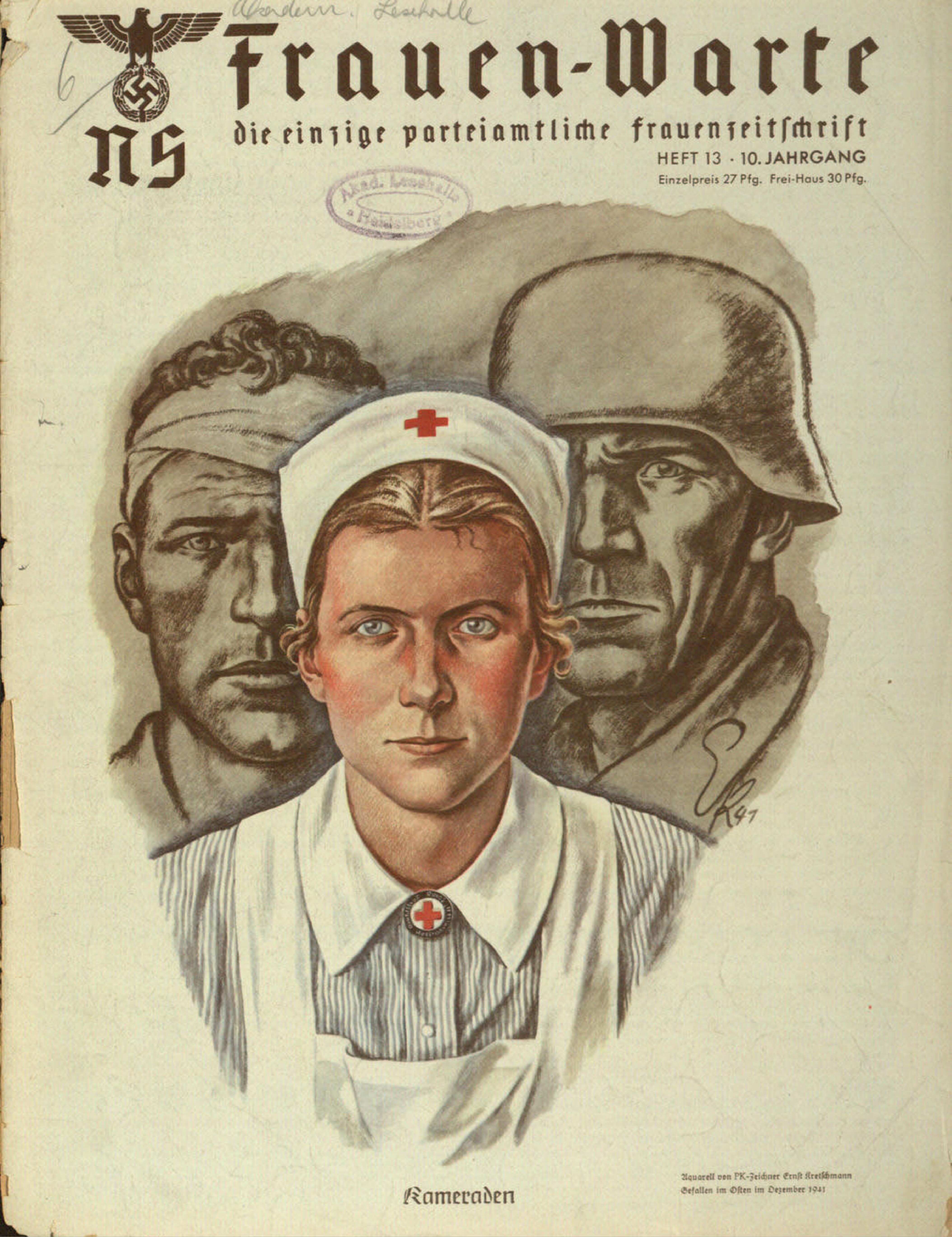 Frauen-Warte 10. Jahrgang Heft 13 (1942, 20 S., Scan, Fraktur)