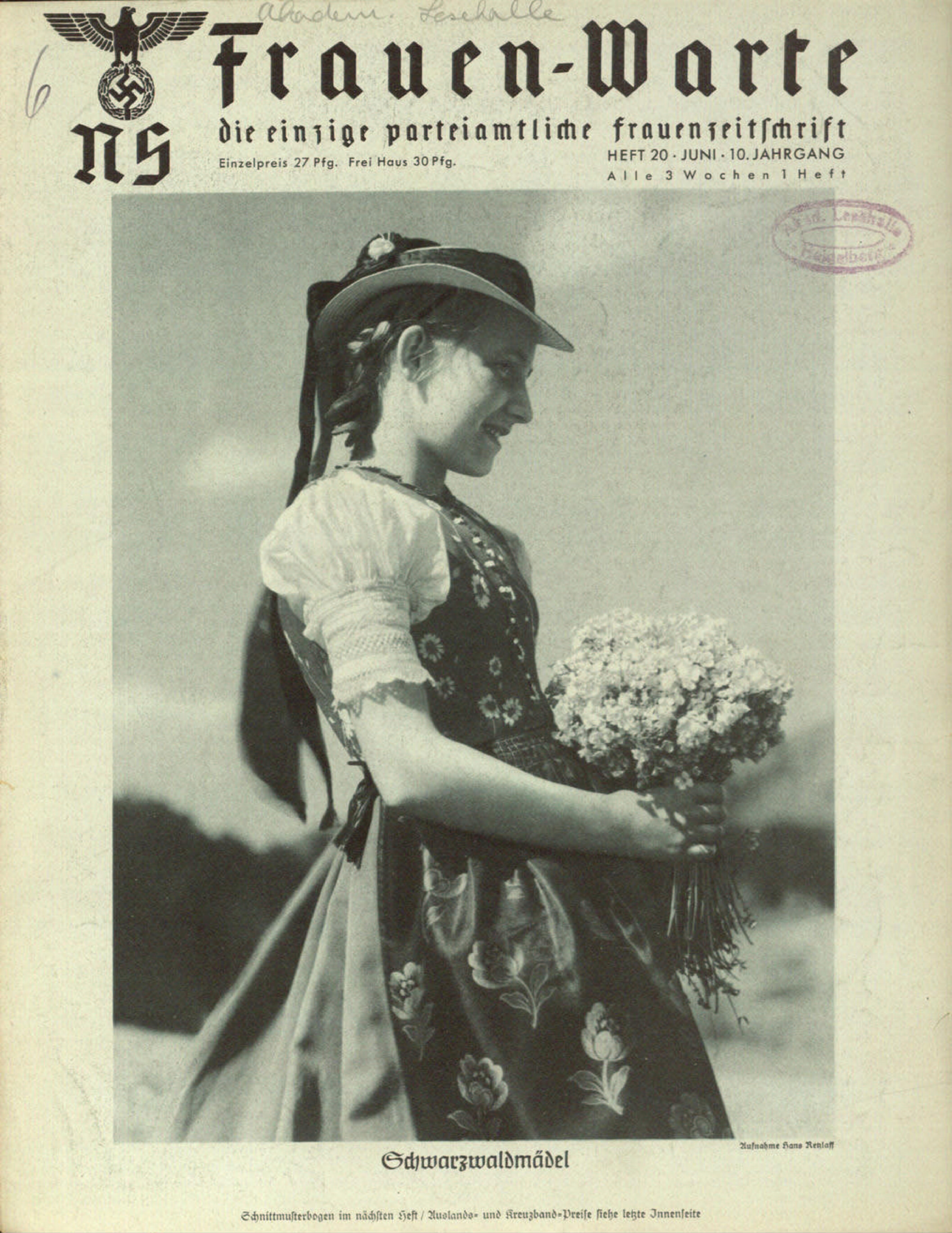 Frauen-Warte 10. Jahrgang Heft 20 (1942, 20 S., Scan, Fraktur)