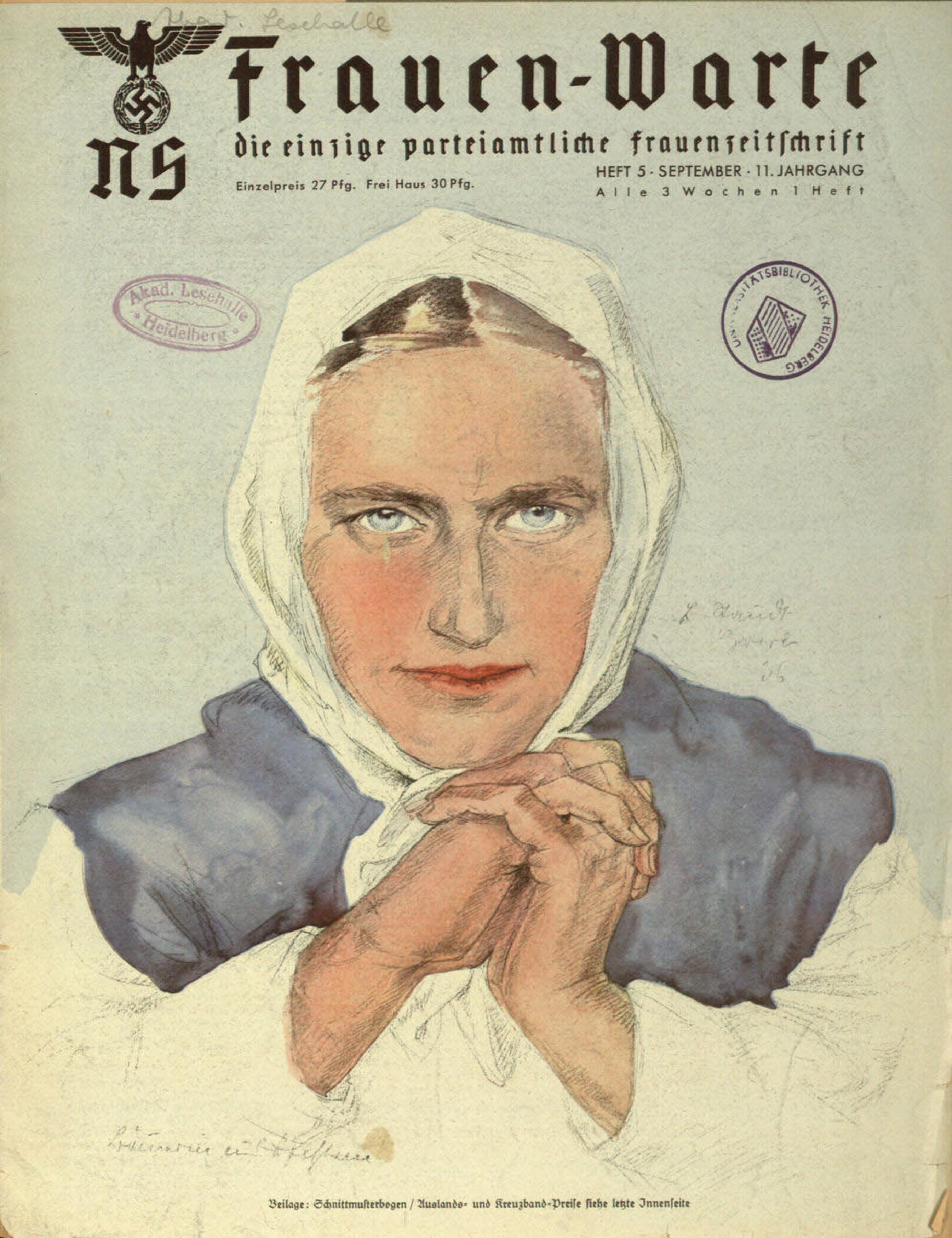 Frauen-Warte 11. Jahrgang Heft 05 (1942, 19 S., Scan, Fraktur)