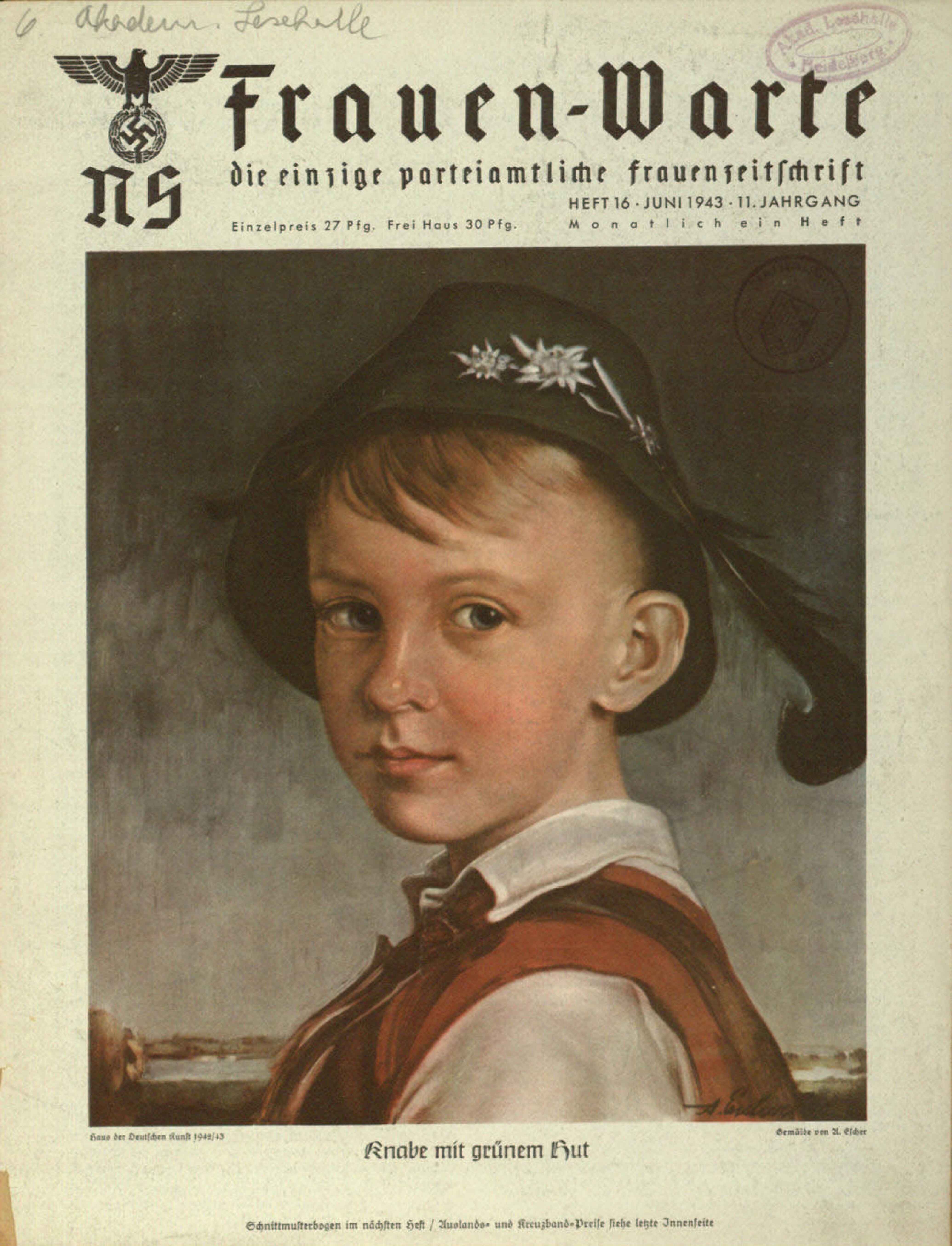 Frauen-Warte 11. Jahrgang Heft 16 (1943, 16 S., Scan, Fraktur)