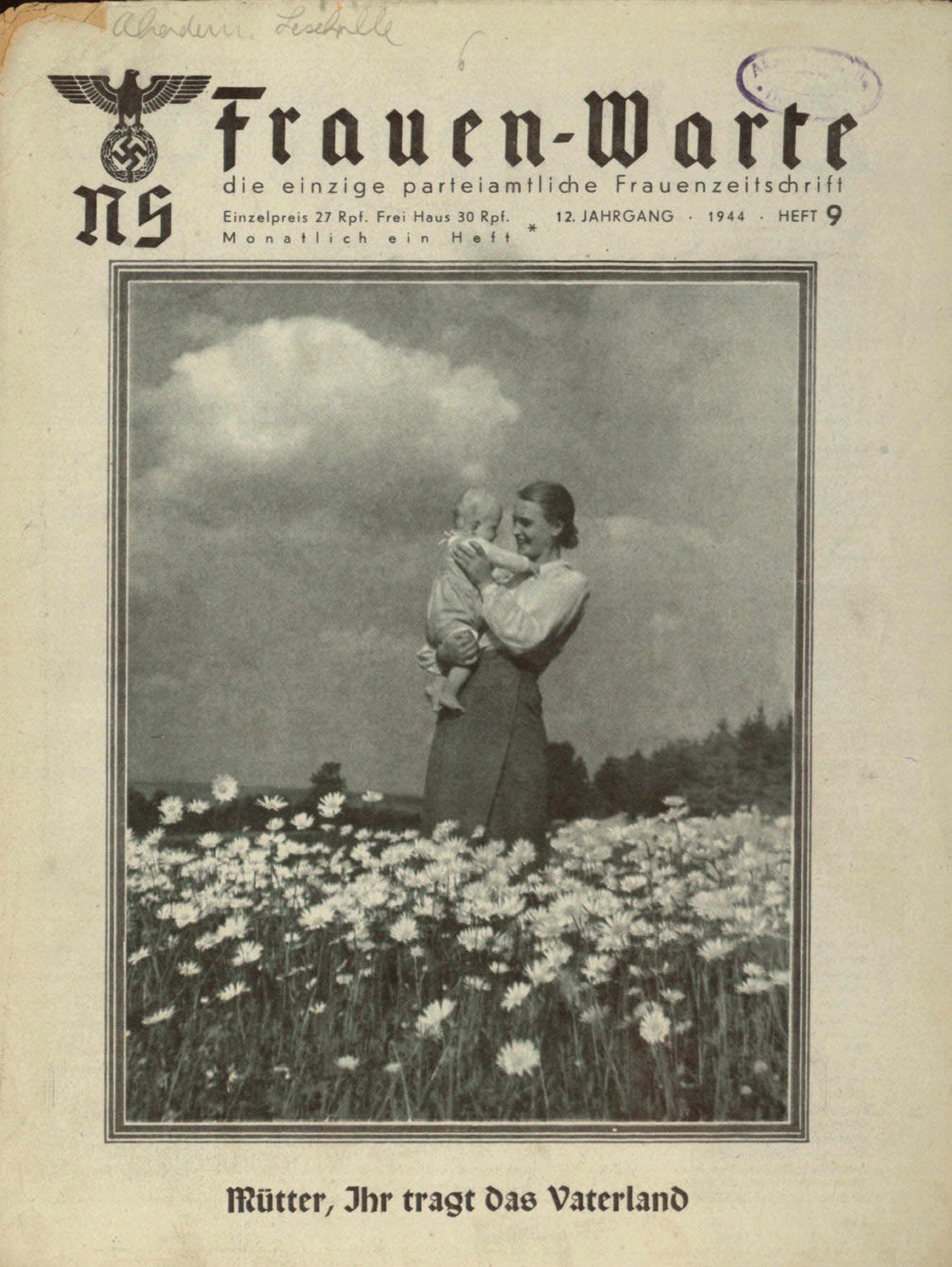 Frauen-Warte 12. Jahrgang Heft 09 (1944, 20 S., Scan, Fraktur)