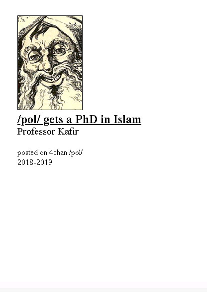 /pol/ gets a PhD in Islam