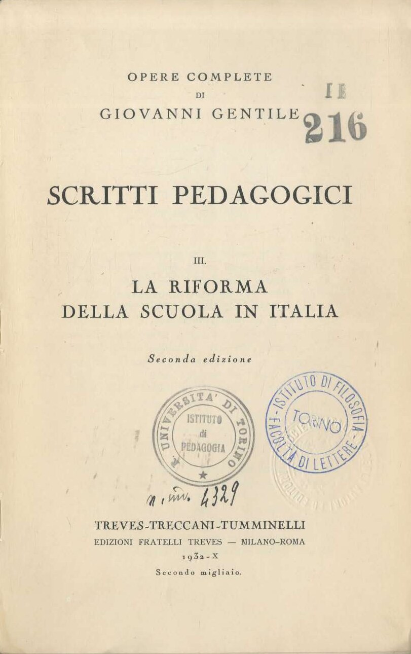 La Riforma Della Scuola in Italia