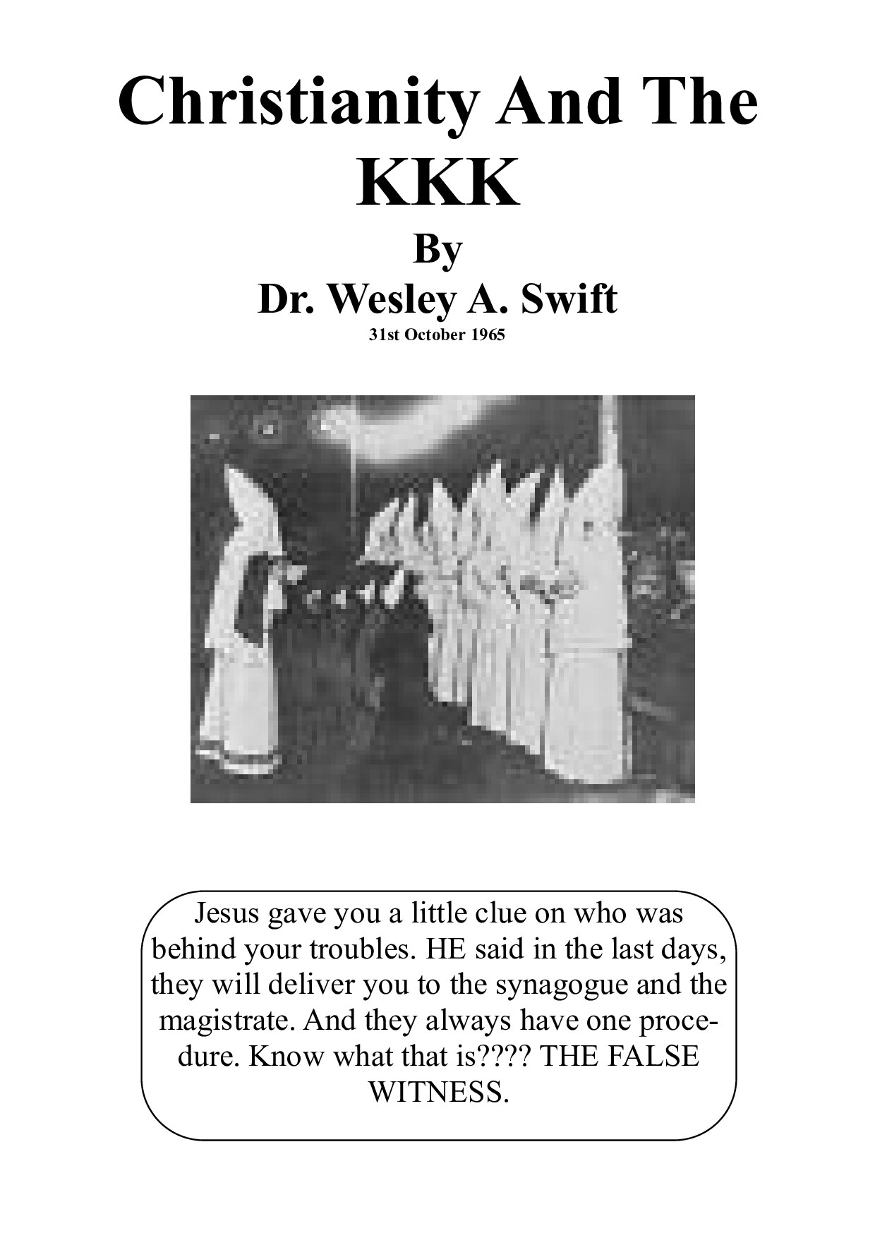 Christianity and The KKK