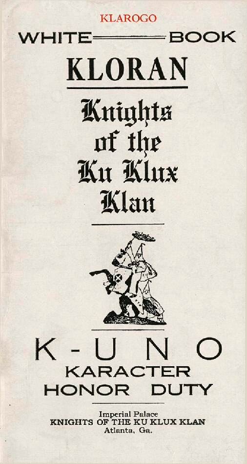 Kloran - Knights of the Ku Klux Klan