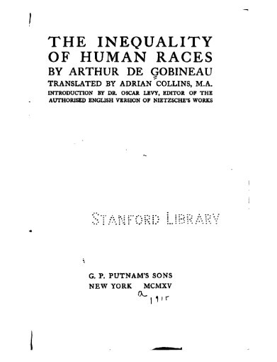 The Inequality of Human Races