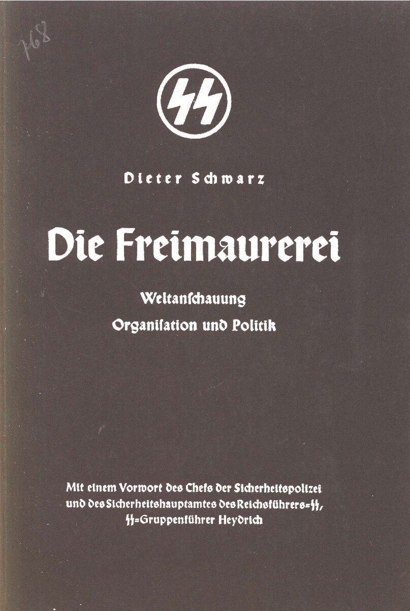 Die Freimaurerei - Weltanschauung, Organisation und Politik (1938, 68 S., Scan, Fraktur)