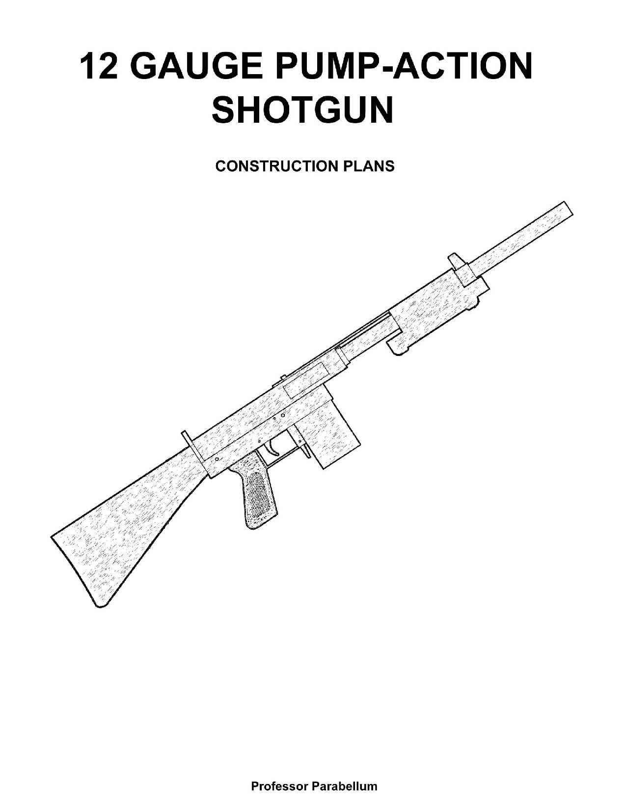 12 Gauge Pump-Action Shotgun