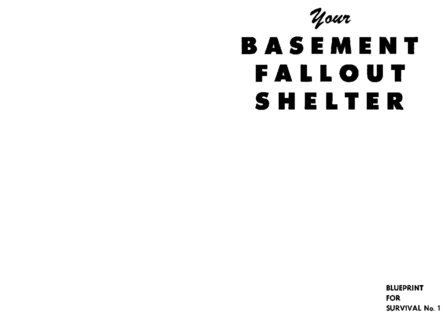Your Basement Fallout Shelter - Alger Press