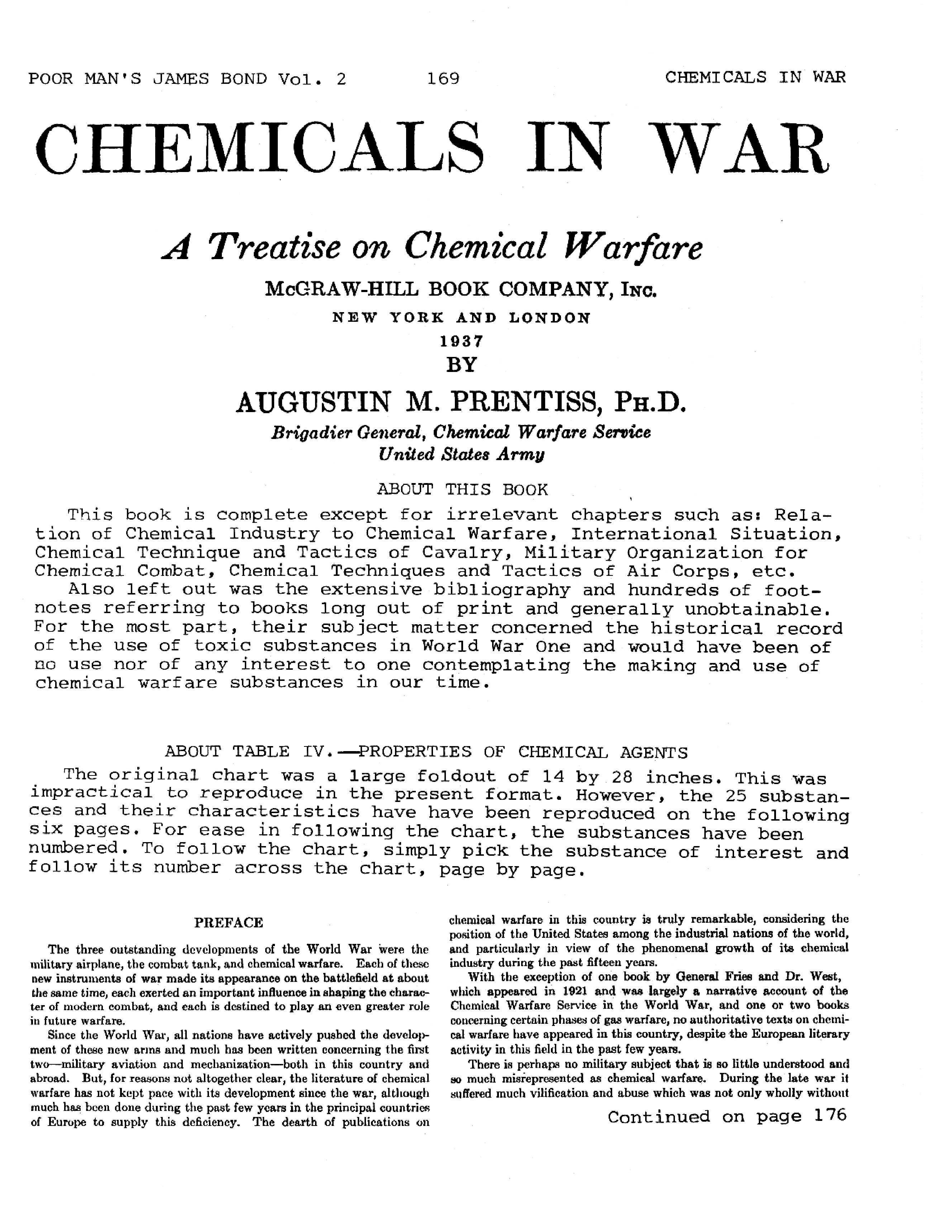 Chemicals in War - Austin Prentiss