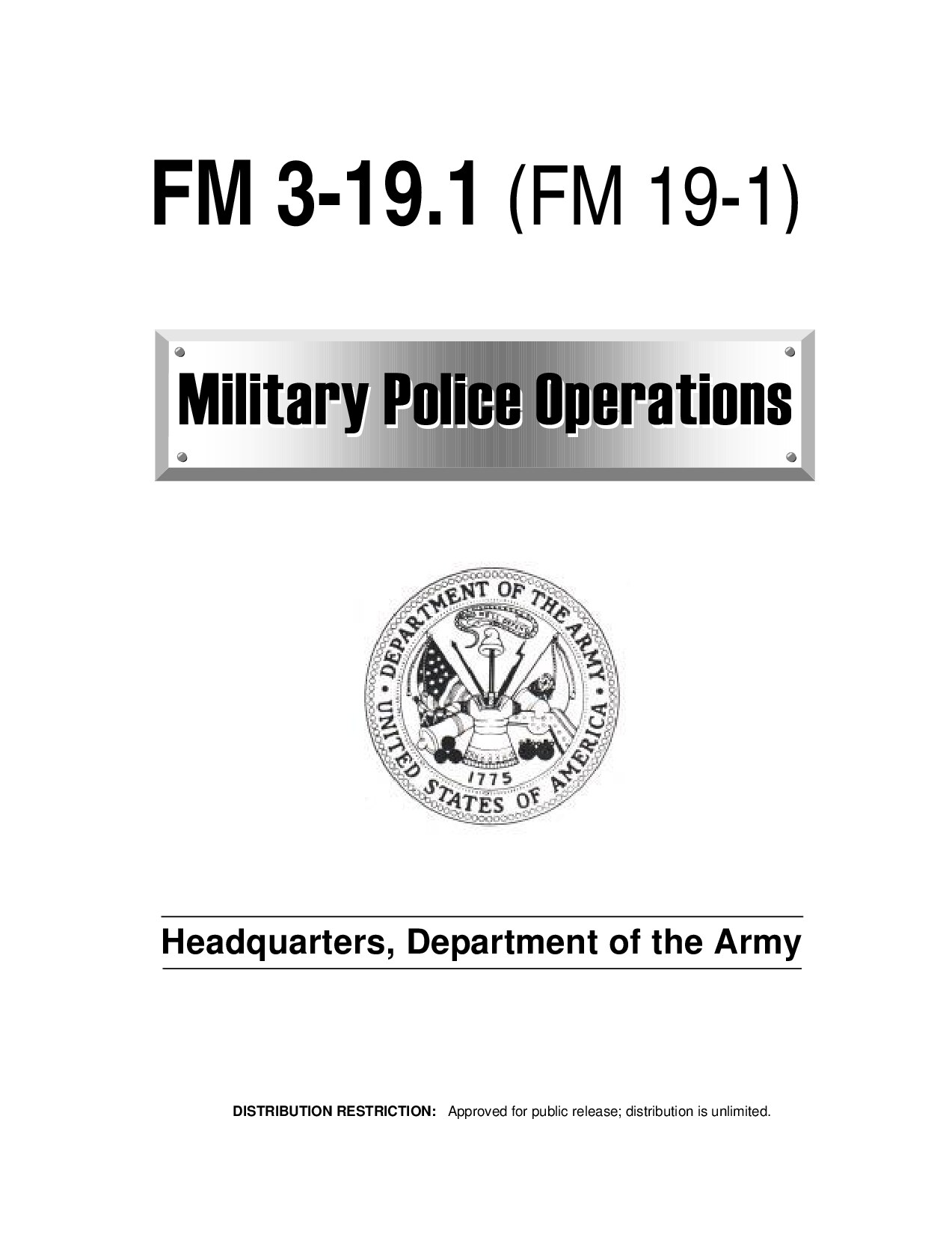 Military Police Operations