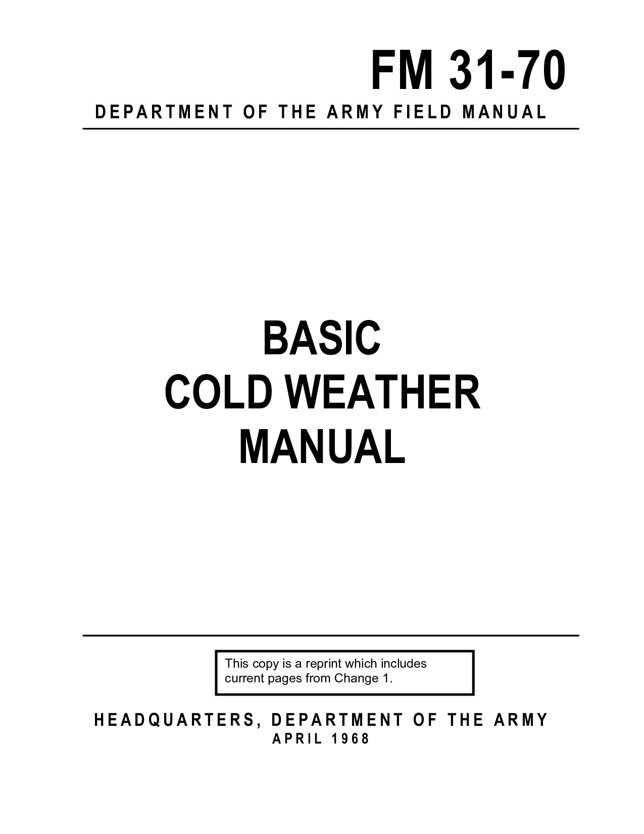 Basic Cold Weather Manual