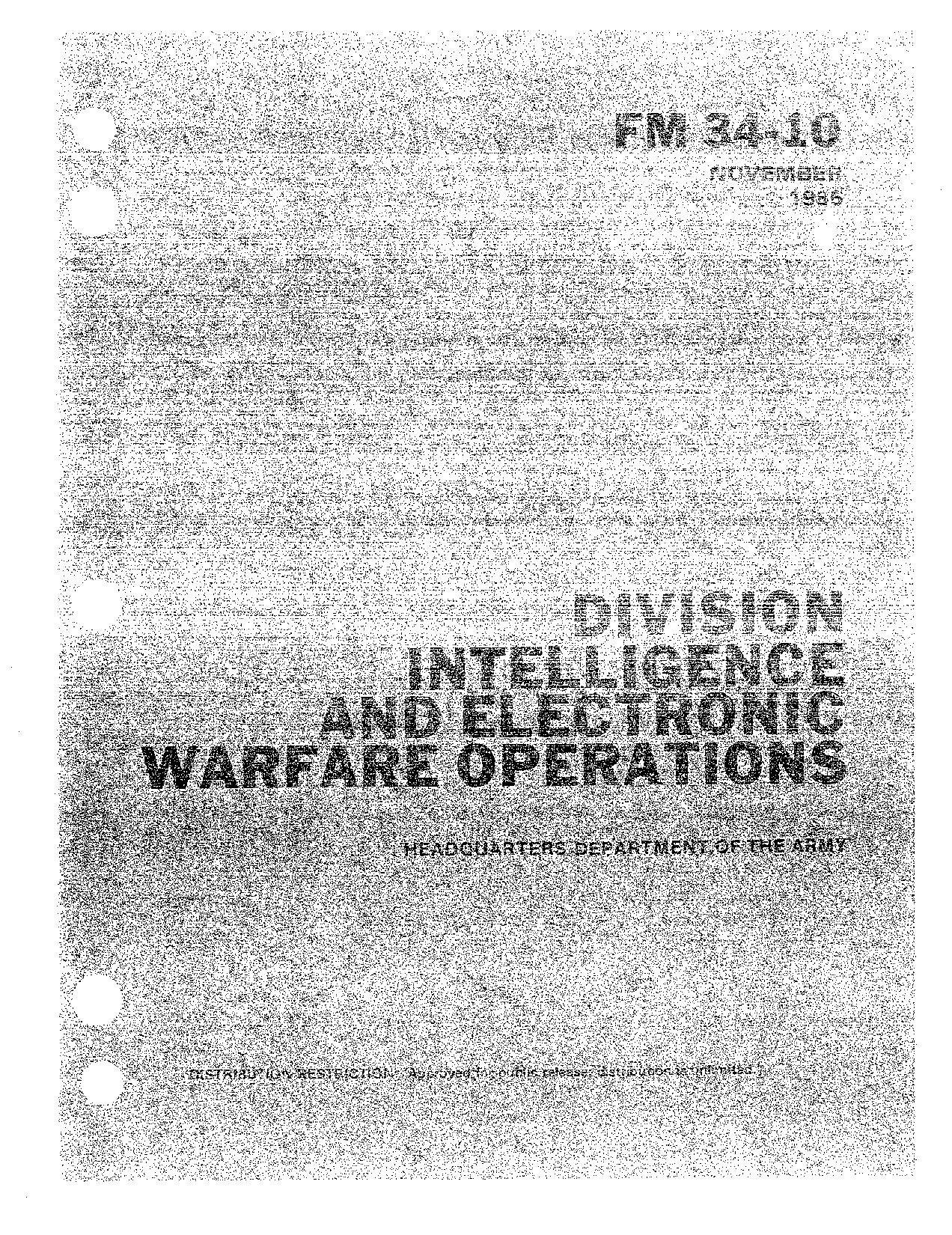 Division Intelligence and Electronic Warfare Operations