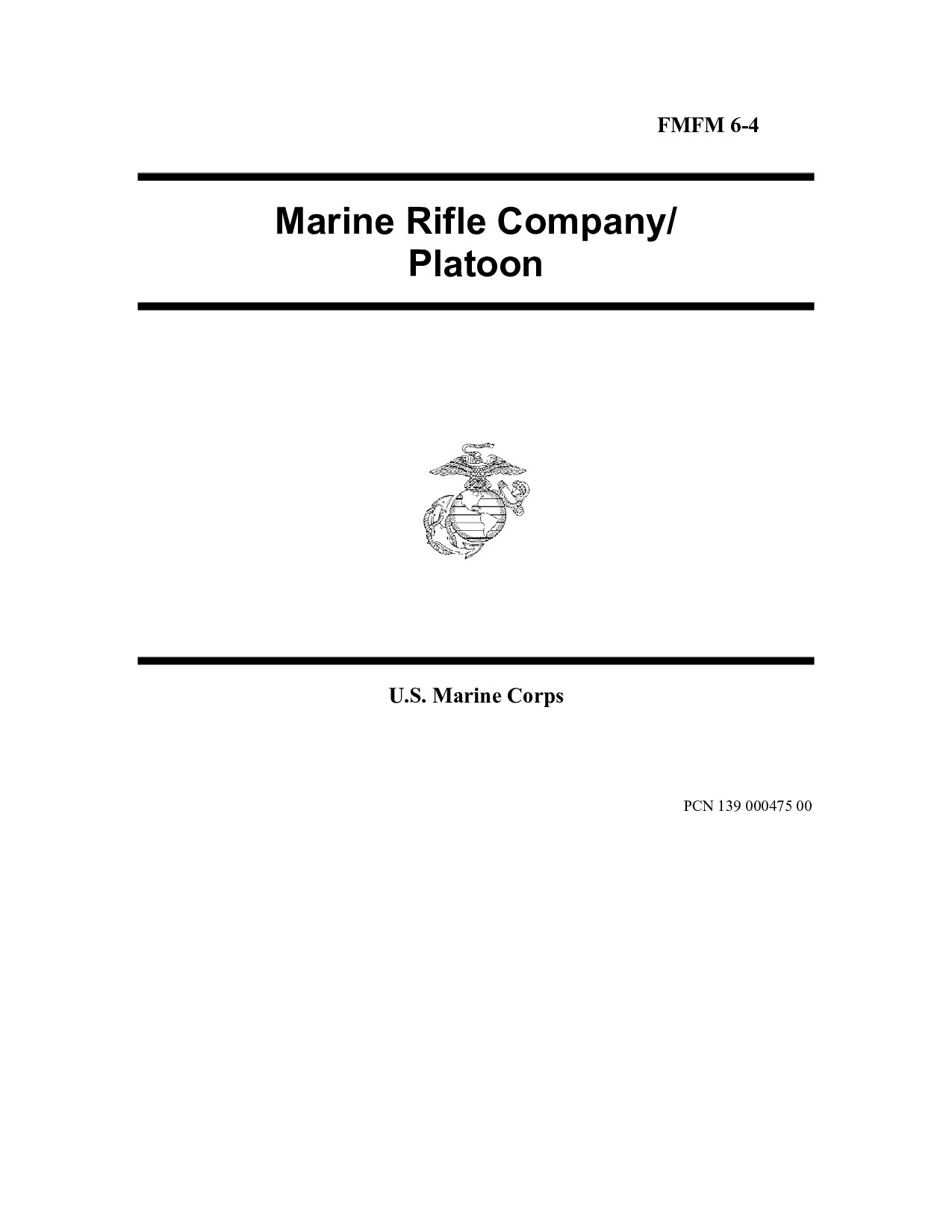 FMFM 6-4 Marine Rifle Company