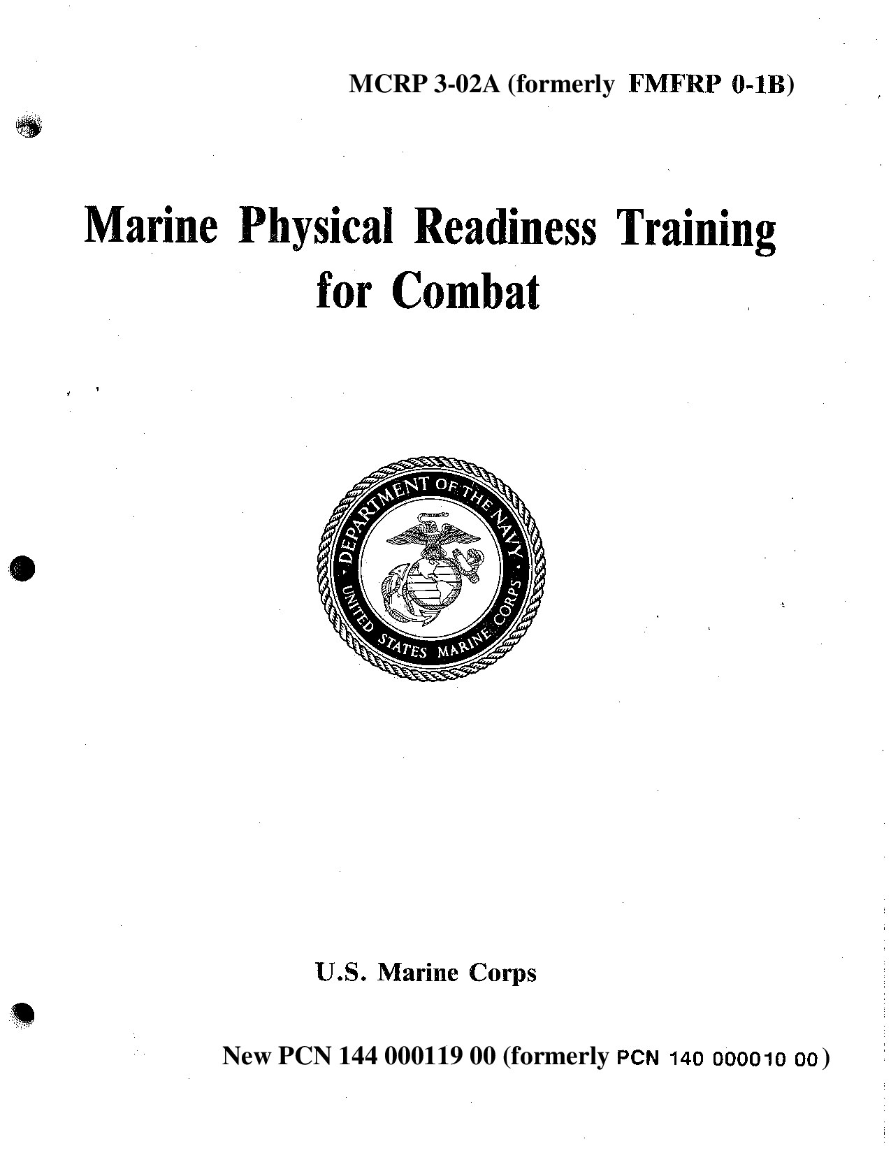 MCRP 3-02A Marine Physical Readiness Training for Combat