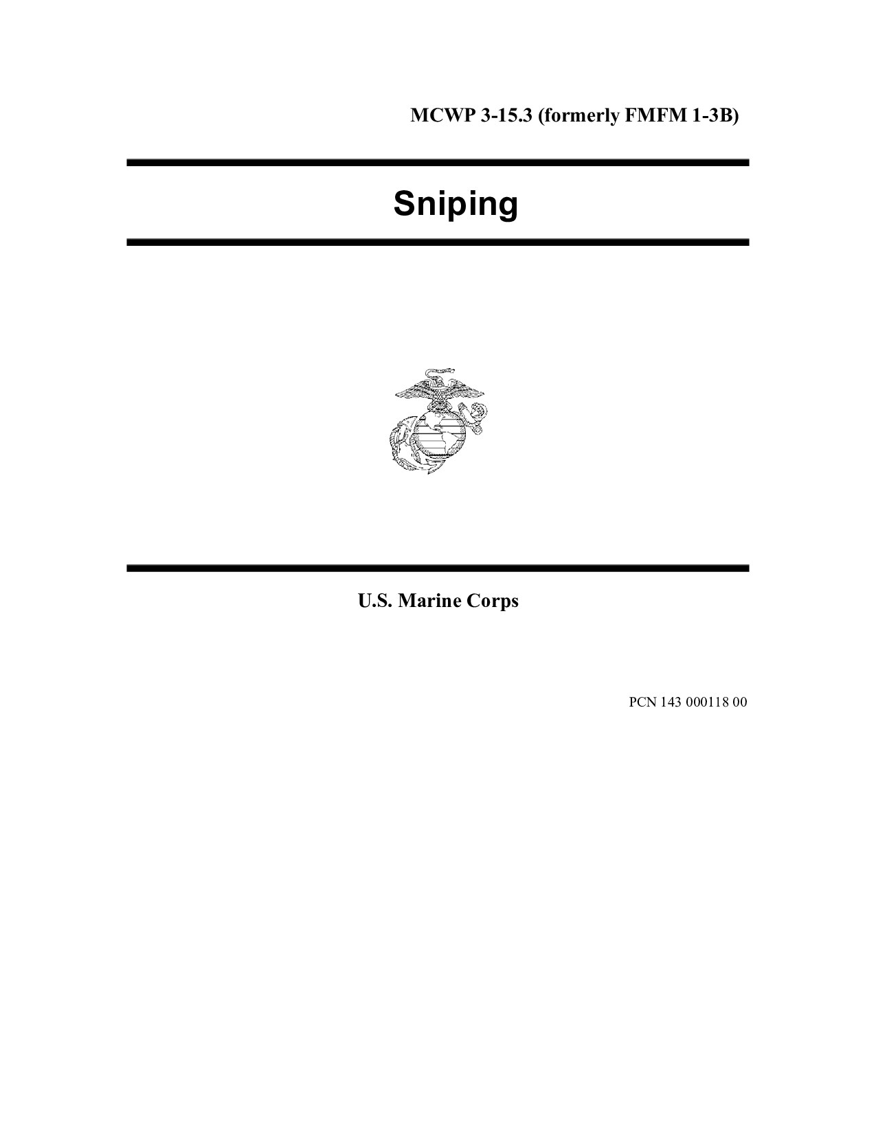 MCWP 3-15.3 Sniping