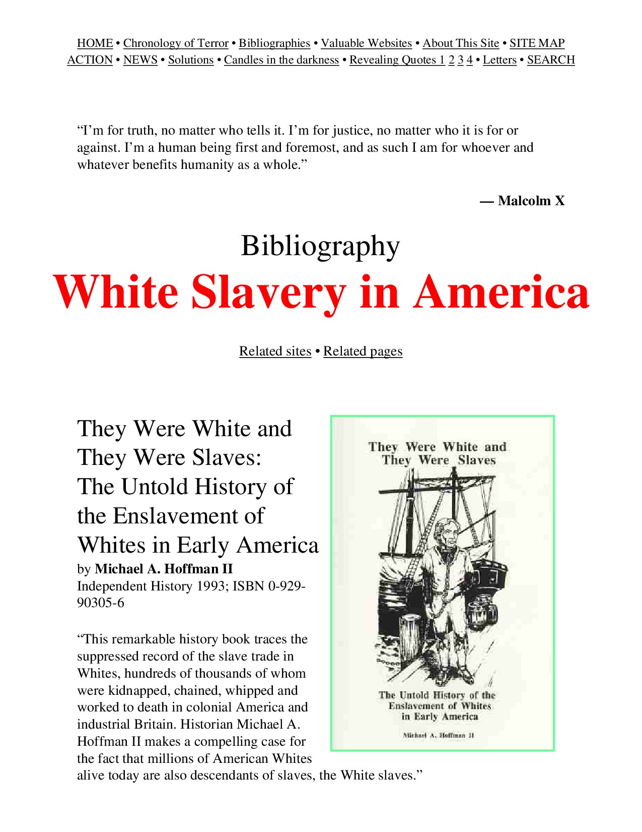 White Slavery in America - Bibliography