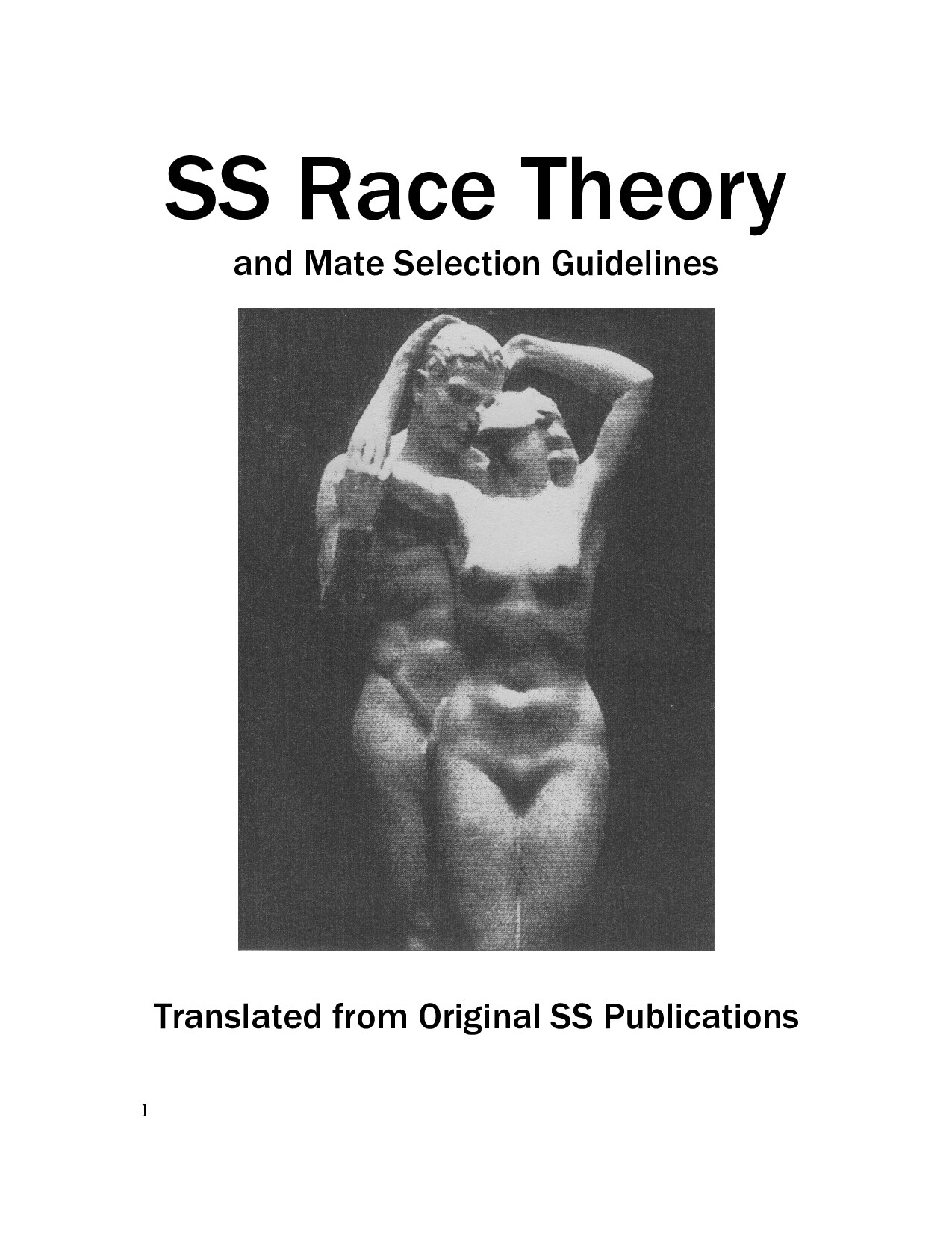 SS Race Theory and Mate Selection Guidelines