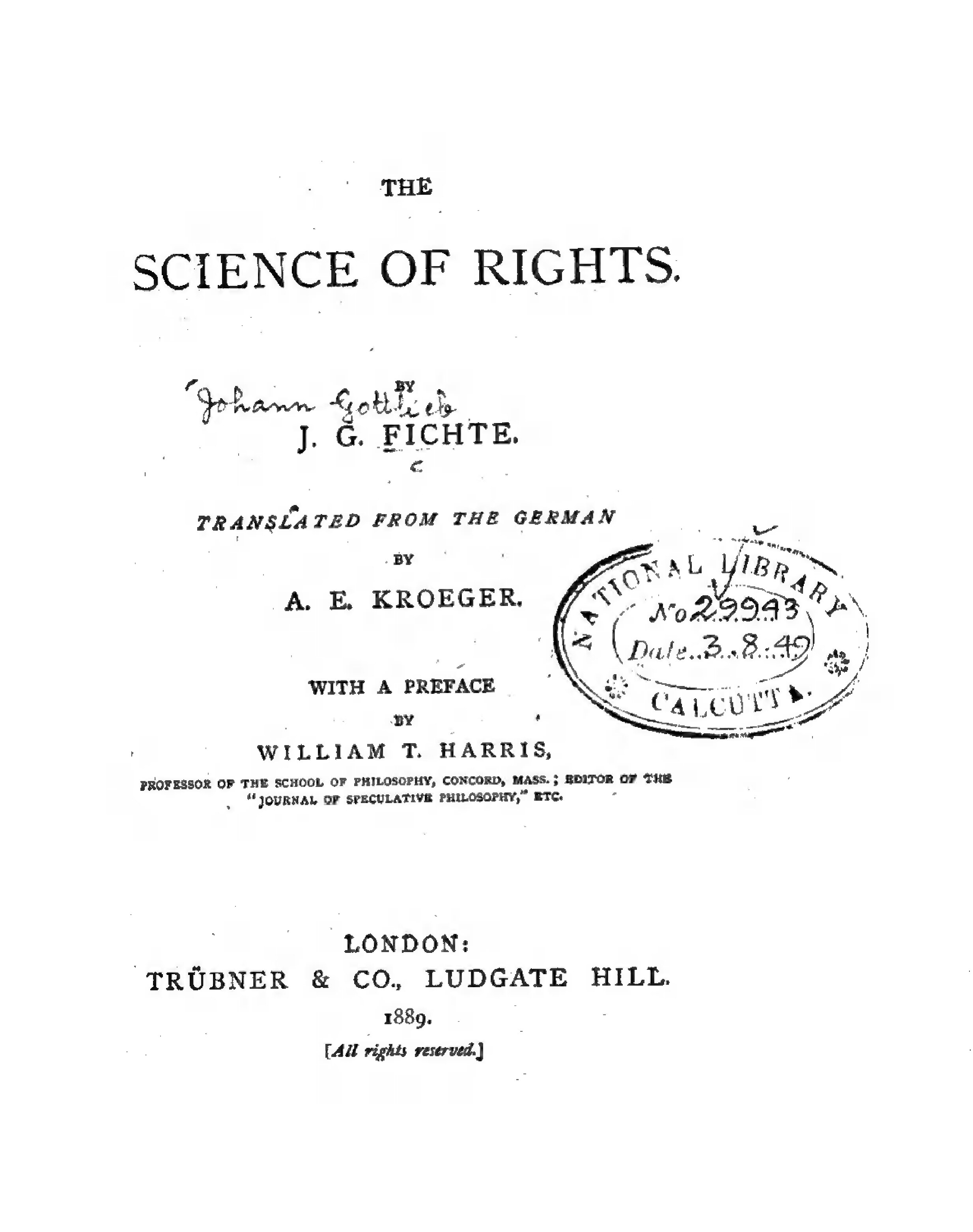 The science of rights