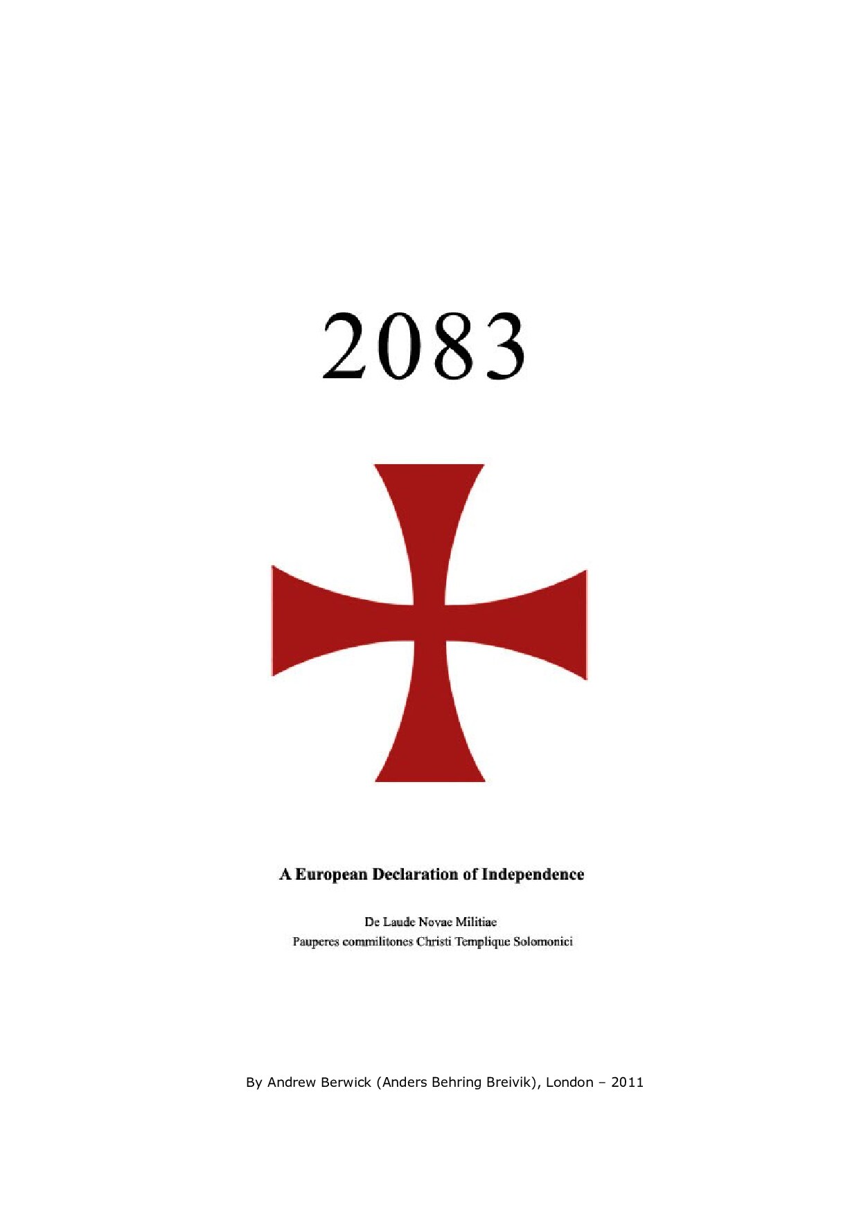 2083 - A European Declaration of Independence
