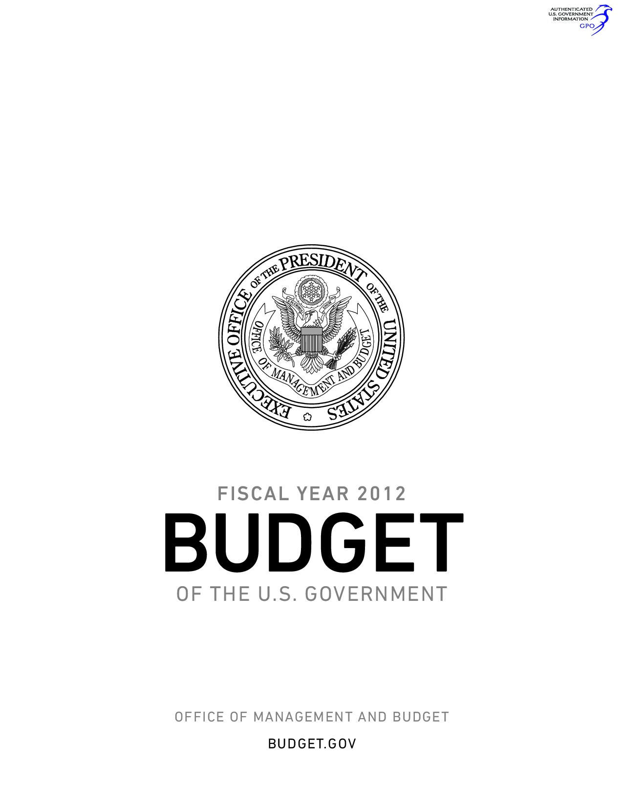 US Budget 2012