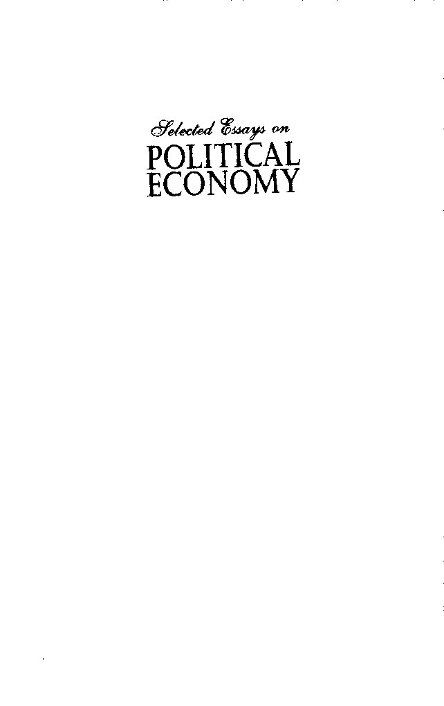 Frederic Bastiat - Selected Essays on Political Economy