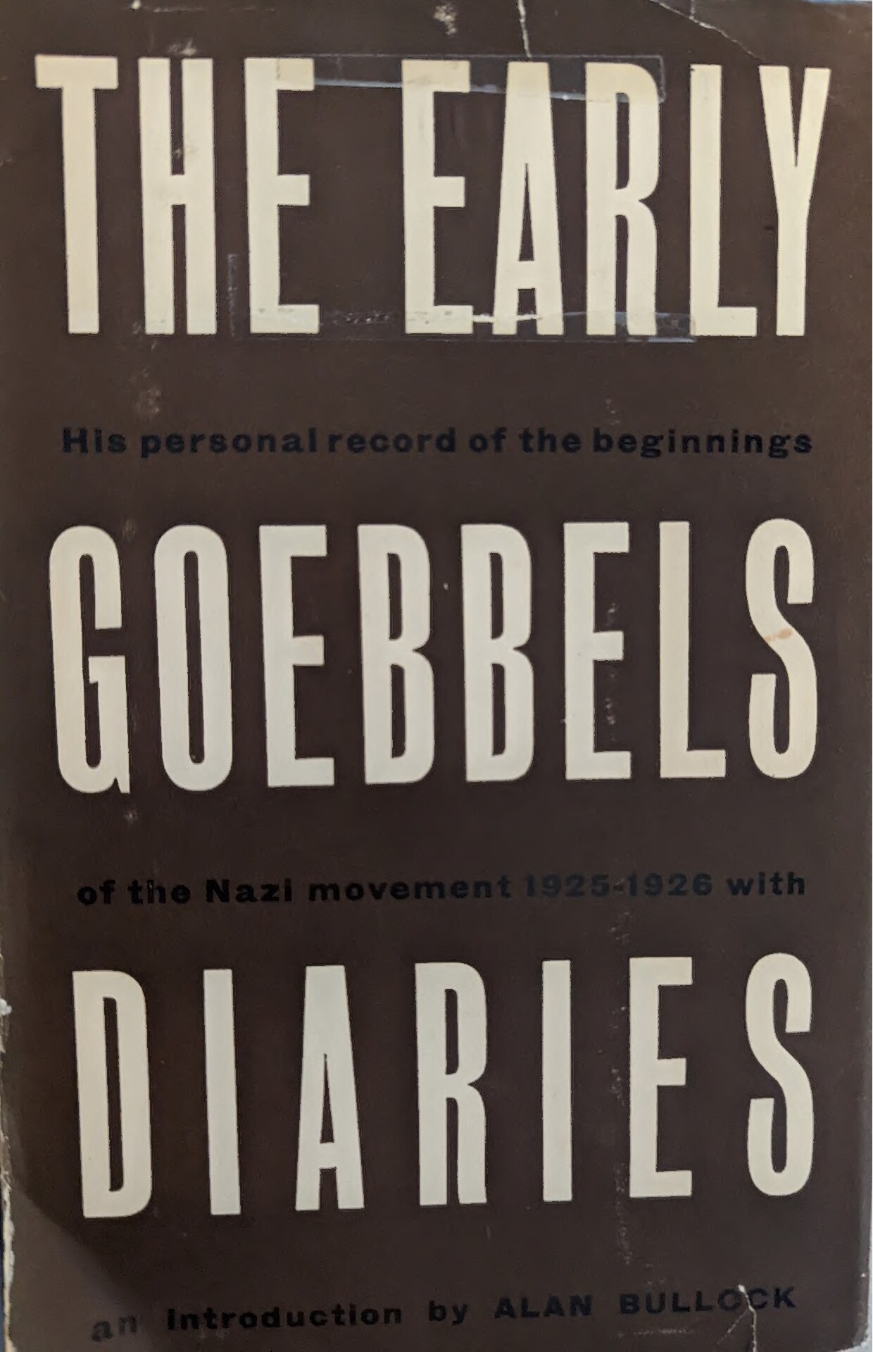 The Early Goebbels Diaries, 1925-1926