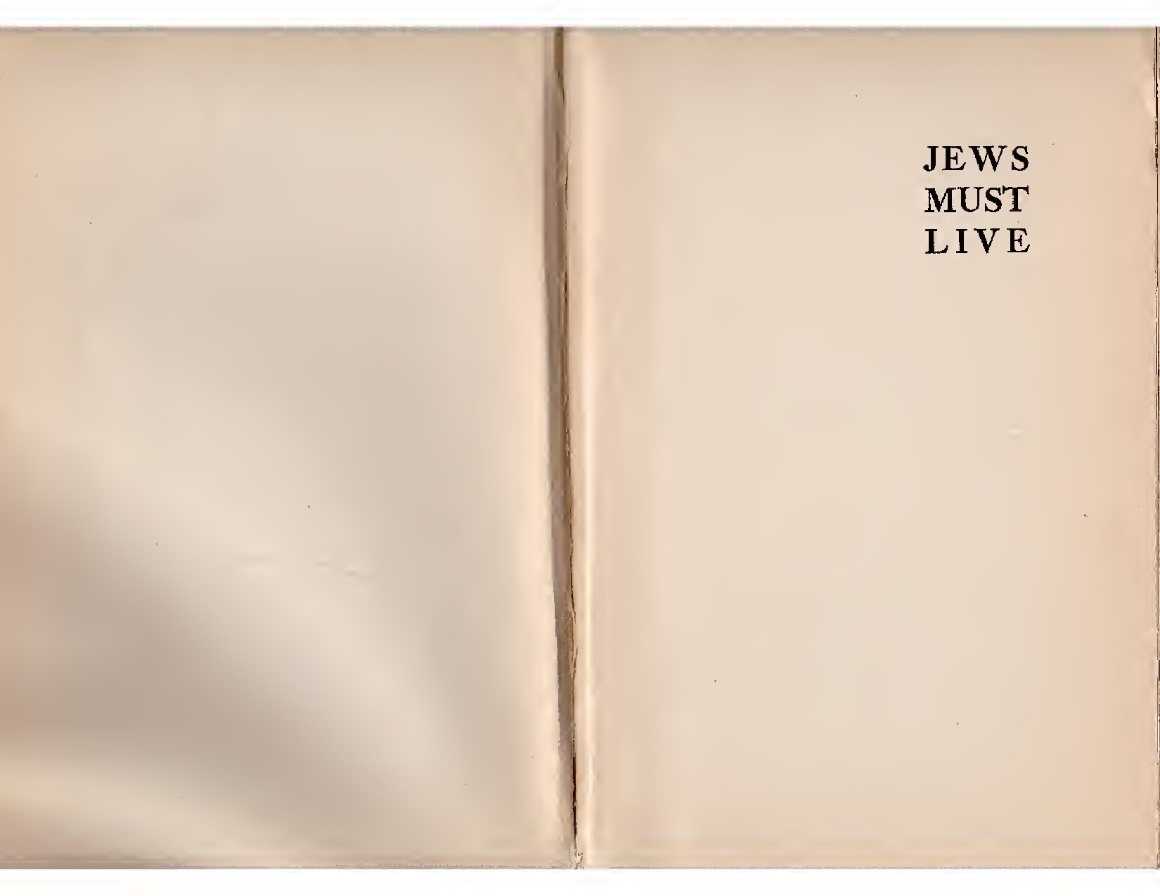Jews must live; an account of the persecution of the world by Israel on all the frontiers of civilization