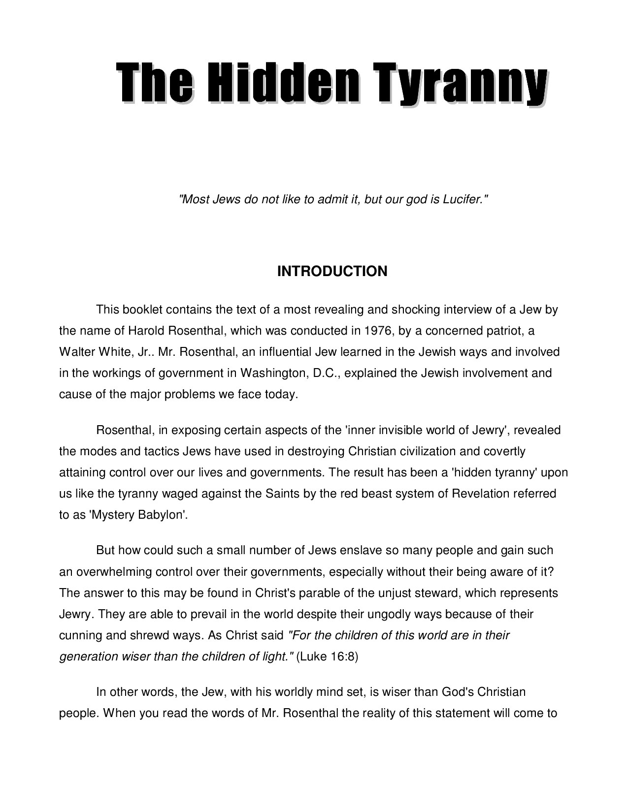 Microsoft Word - The Hidden Tyranny.doc