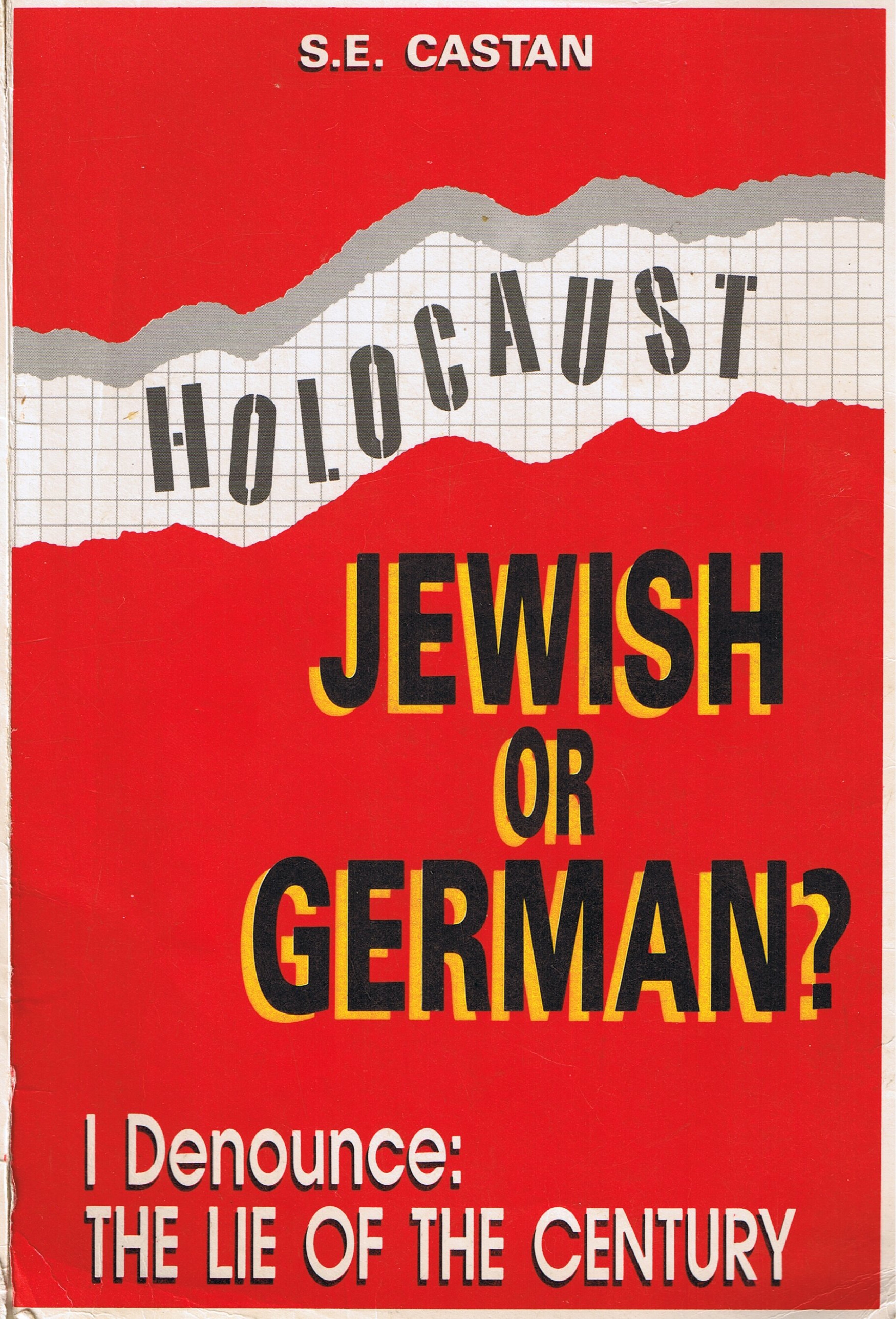 Castan, S. E. - Holocaust; Jewish or German