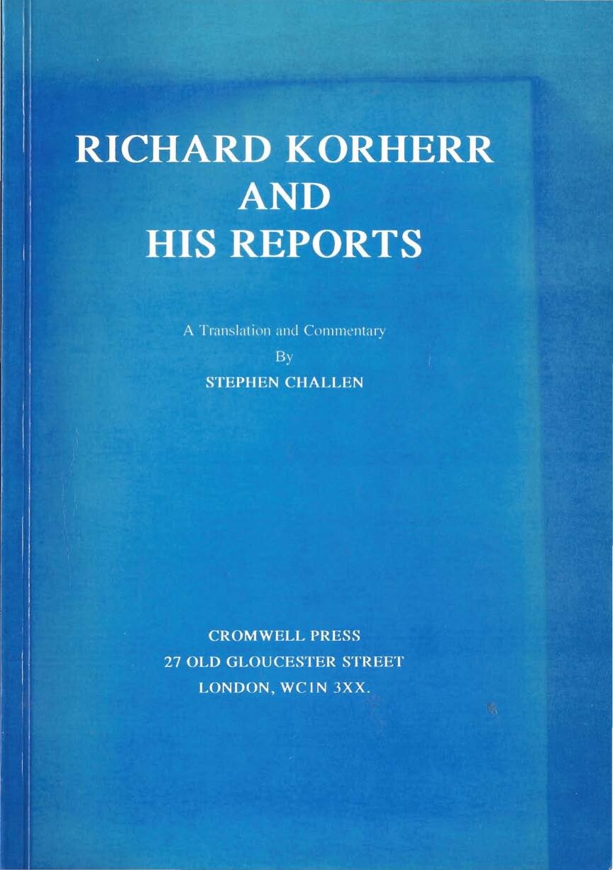 Challen, Stephen; Richard Korherr and His Reports