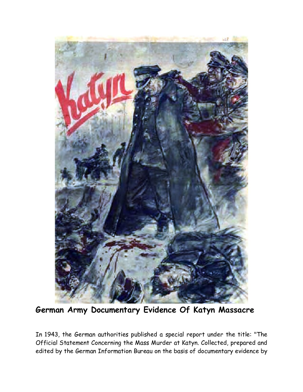 CODOH.com; German Army Documentary Evidence of Katyn Massacre
