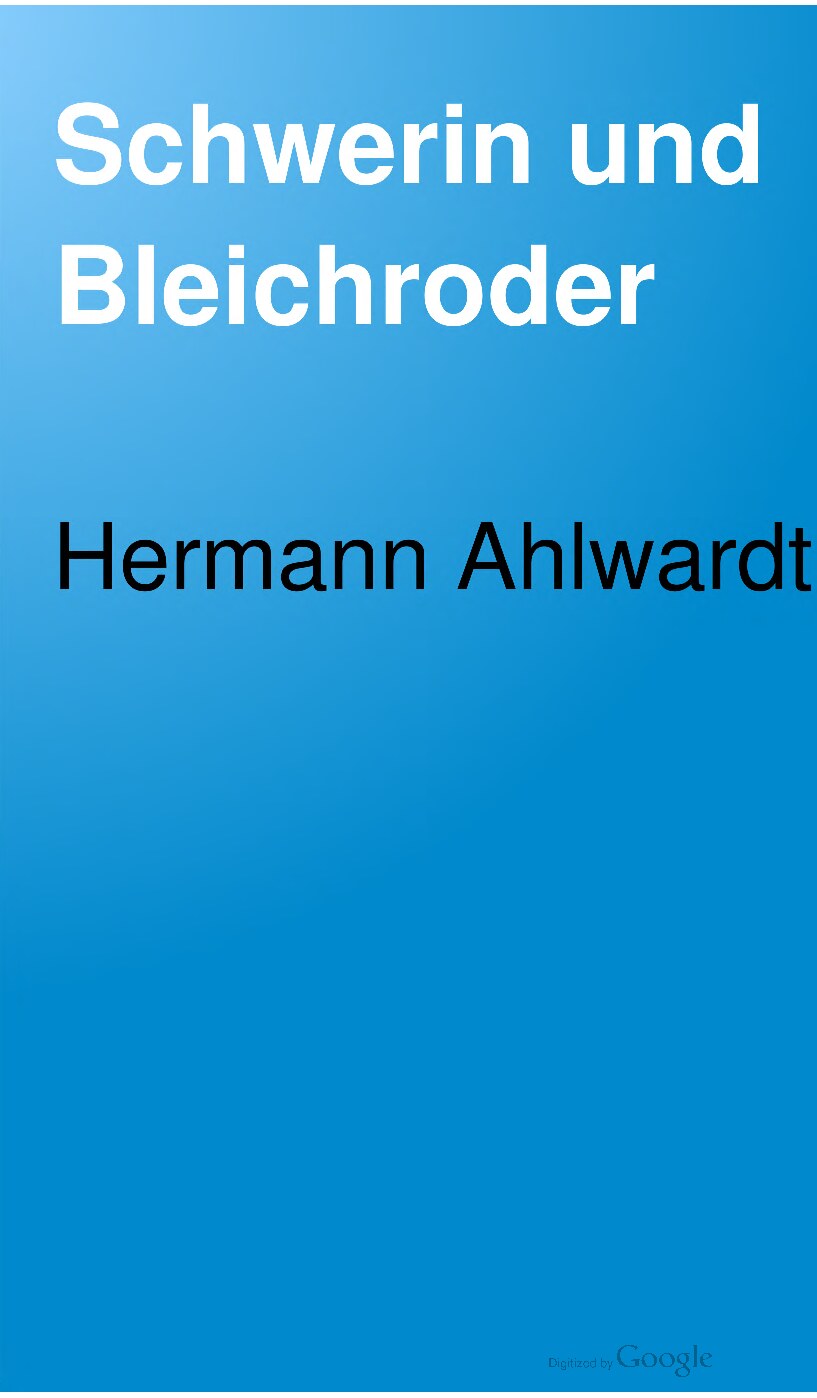 Schwerin und Bleichröder - Edelmann und Jude