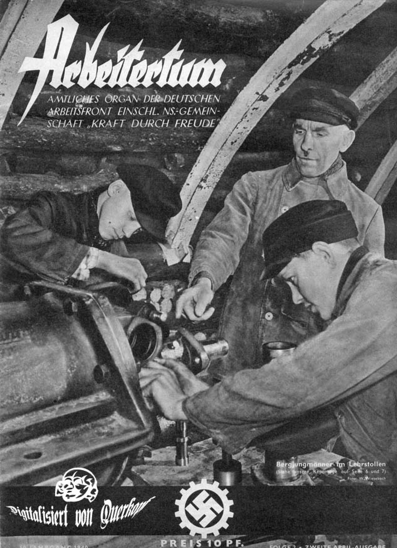 Arbeitertum - Zweite April-Ausgabe 1940 (16 S., Scan, Fraktur)