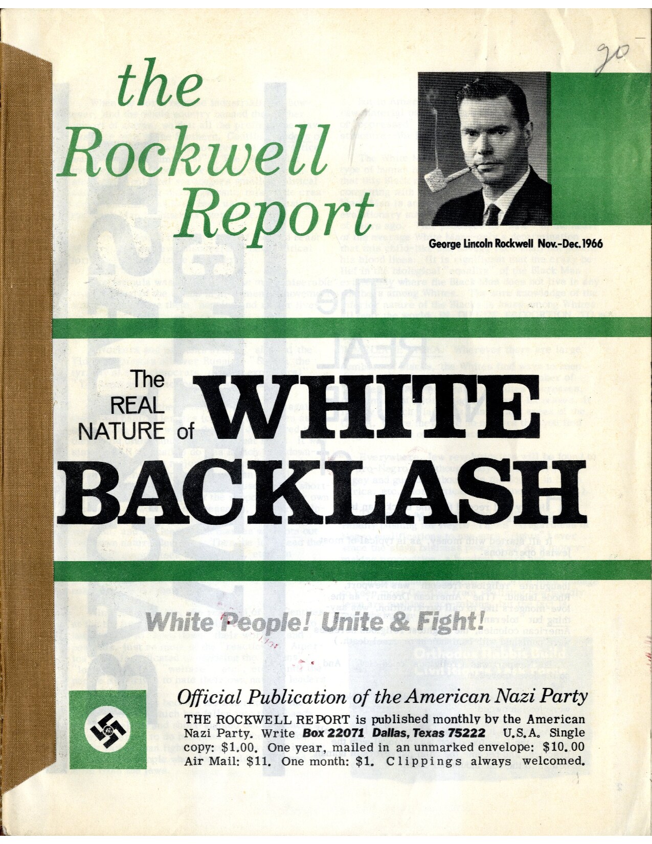 The Rockwell Report - The Real Nature Of White Backlash