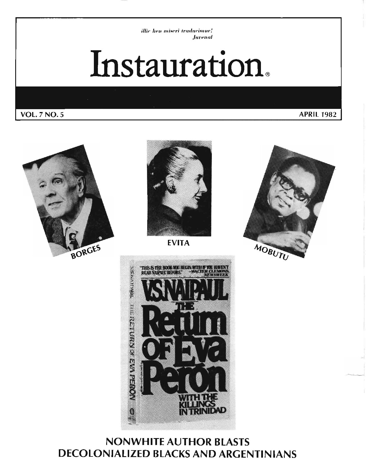 Instauration 1982 04 April Vol7 No5 pt1
