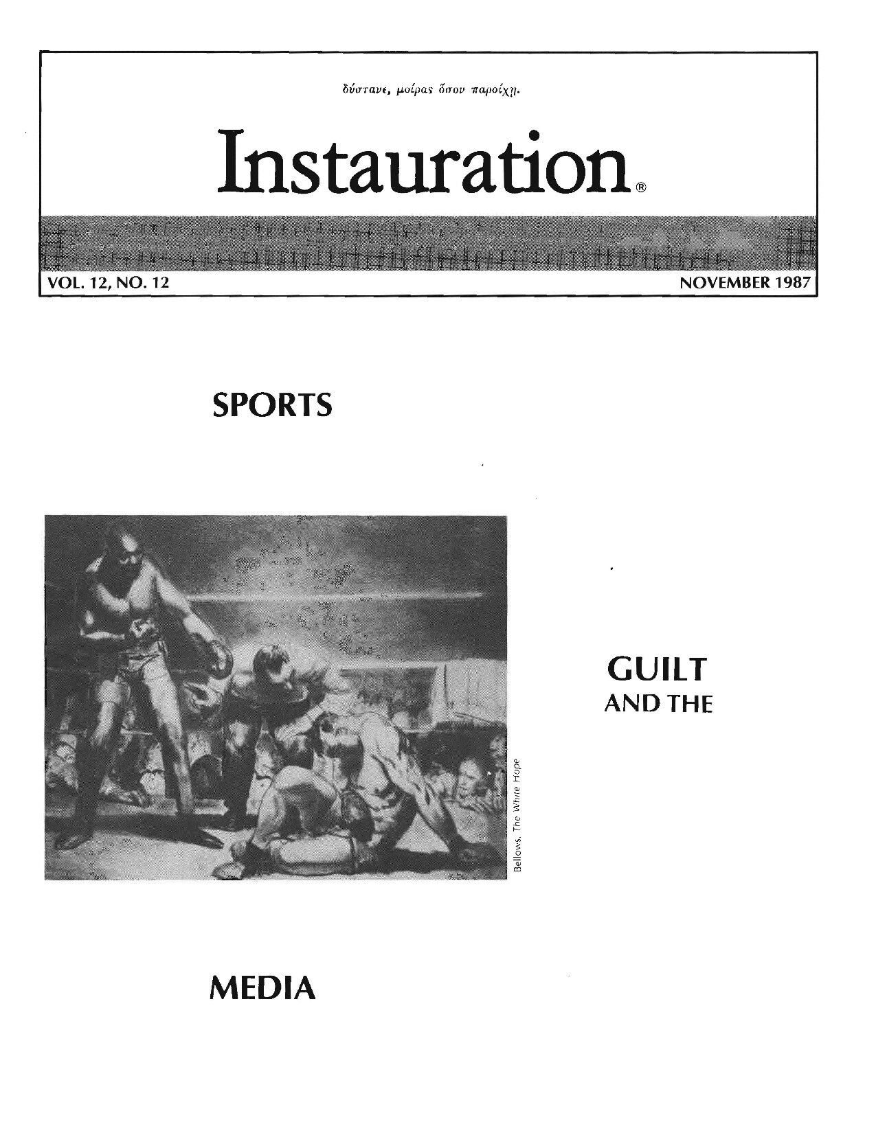 Instauration-1987-11-November-Vol12-No12