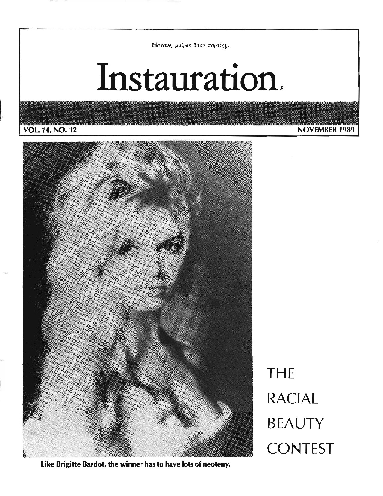 Instauration-1989-11-November-Vol14-No12