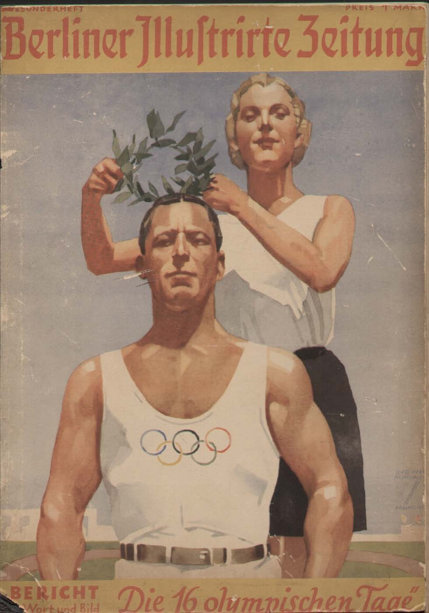 Die 16 olympischen Tage (1936, 98 S., Scan, Fraktur)