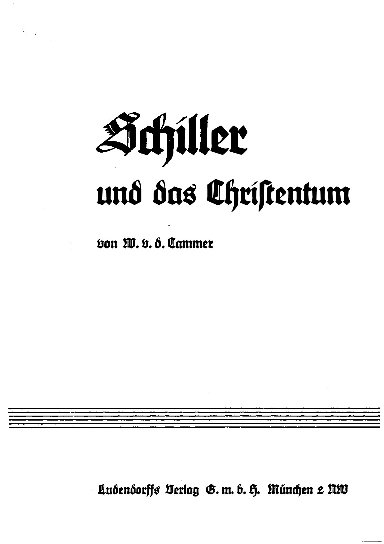 Schiller und das Christentum