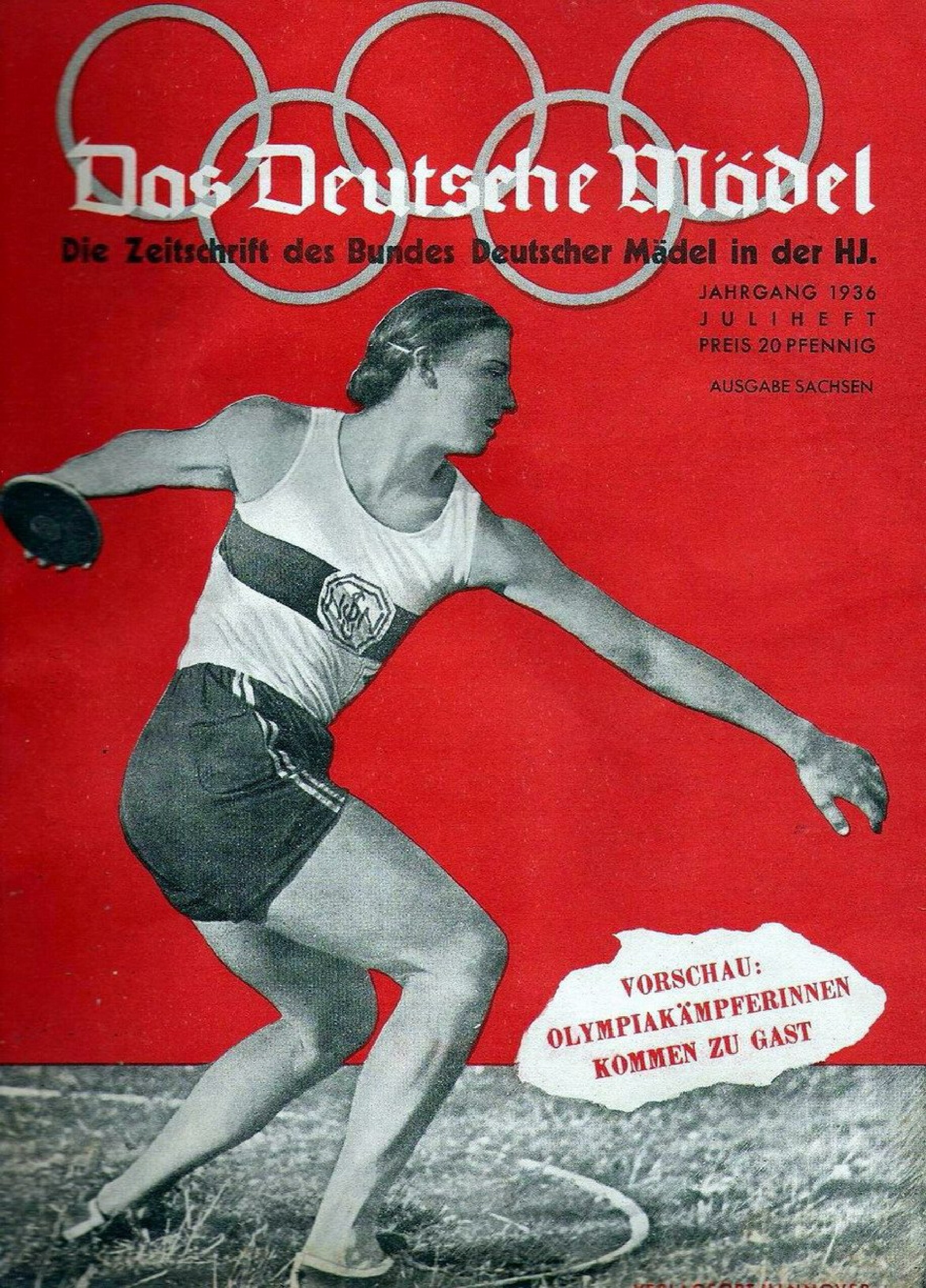 Das Deutsche Mädel - 1936 Juli (40 S., Scan, Fraktur)