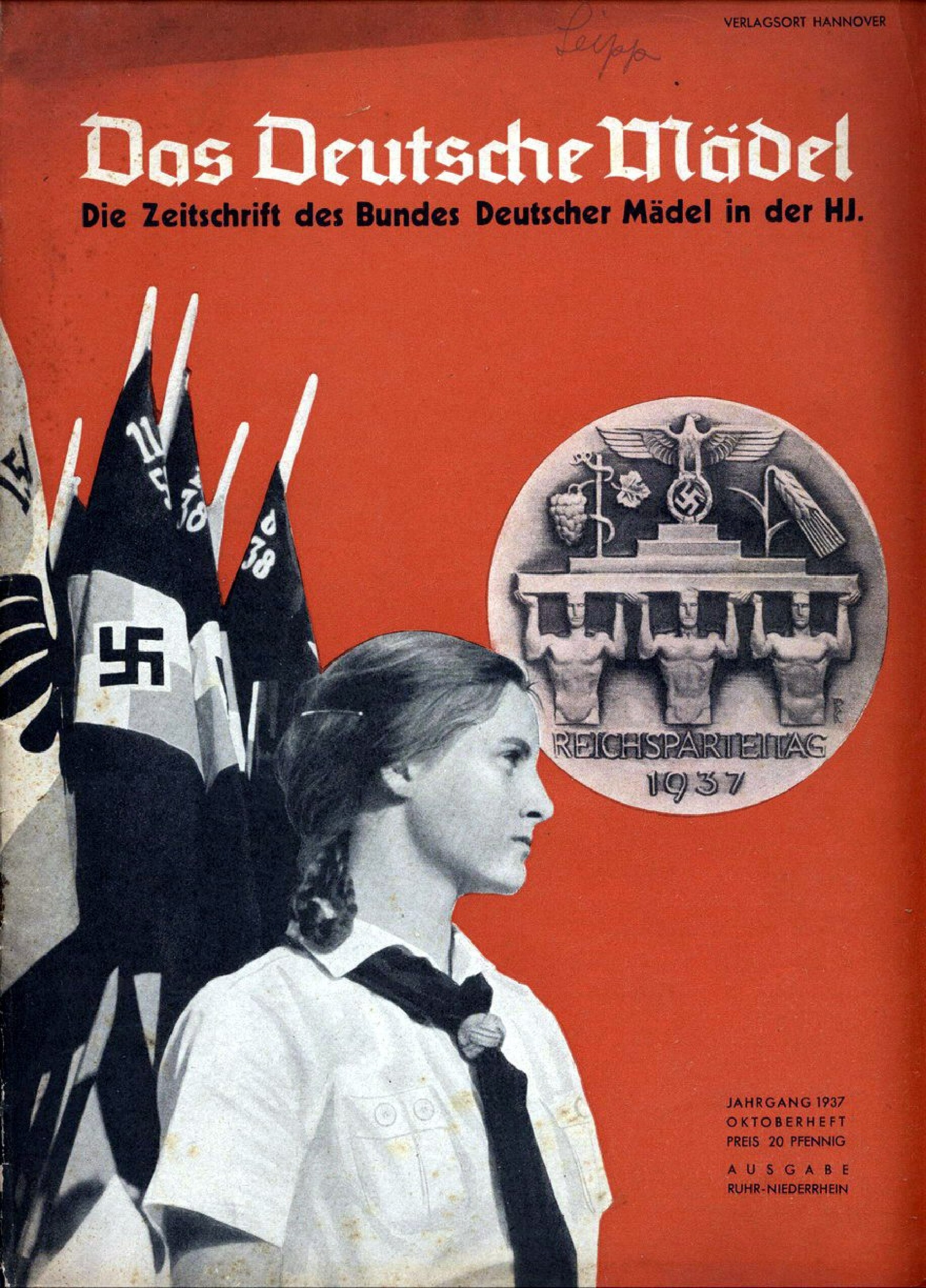 Das Deutsche Mädel - 1937 Oktober (40 S., Scan, Fraktur)